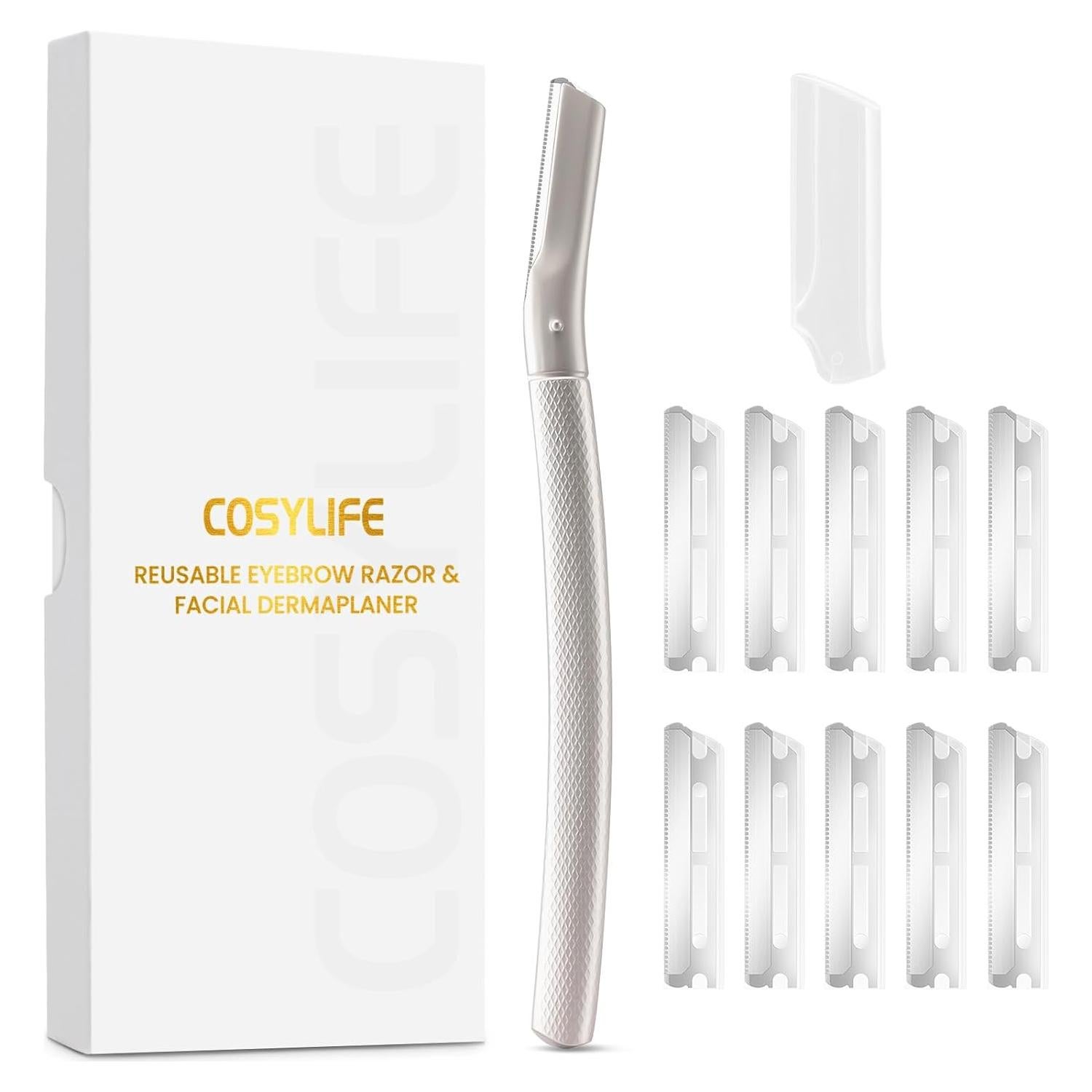 Afeitadora Facial COSYLIFE con 10 Cuchillas Reemplazables