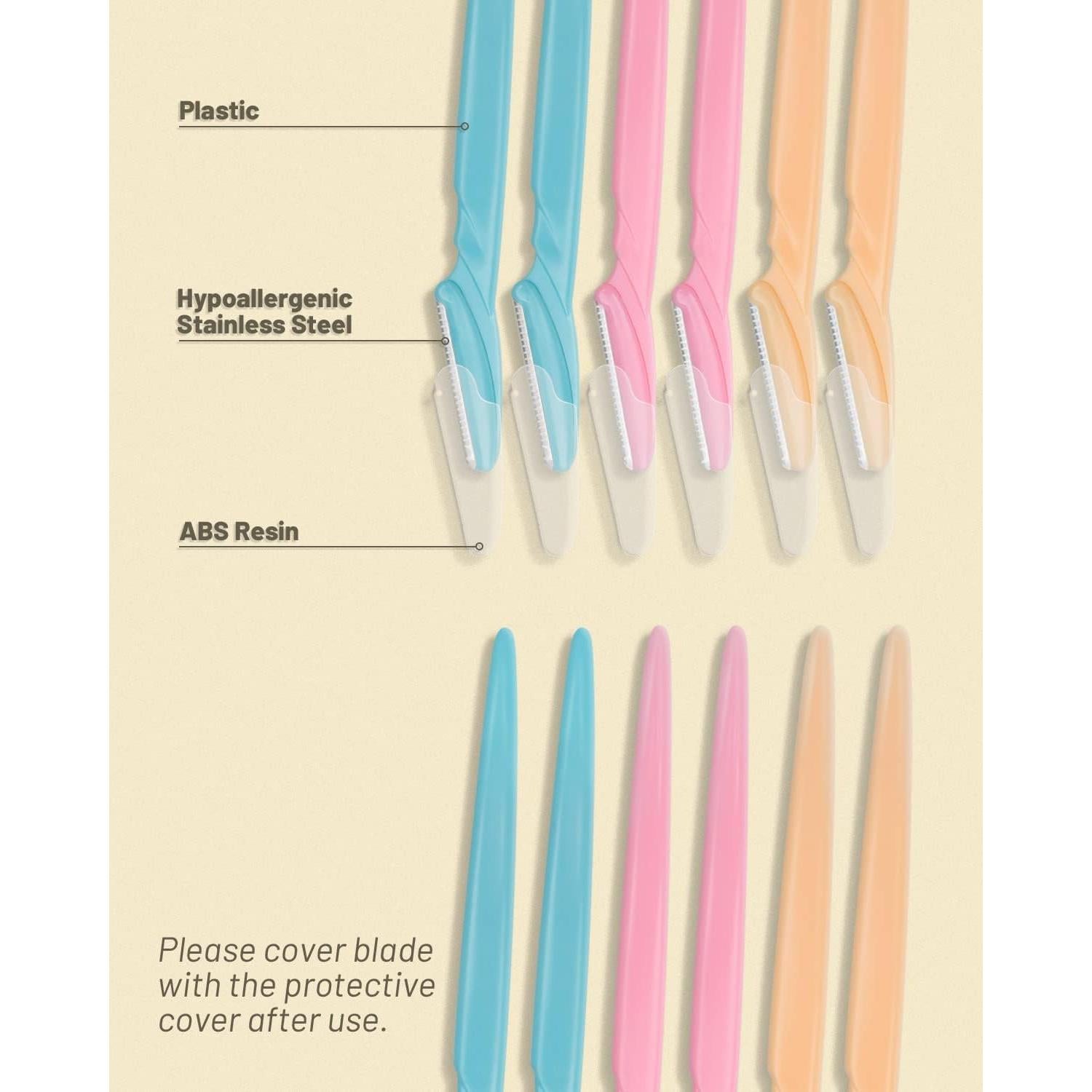 Rasuradora de Cejas MoHern 12 Pcs Profesional para Mujeres