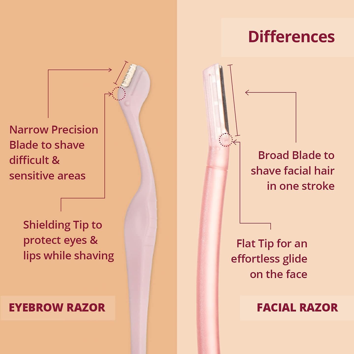 Rasuradora de Cejas Carmesi - Precisión y Sin Dolor - 3 Unidades