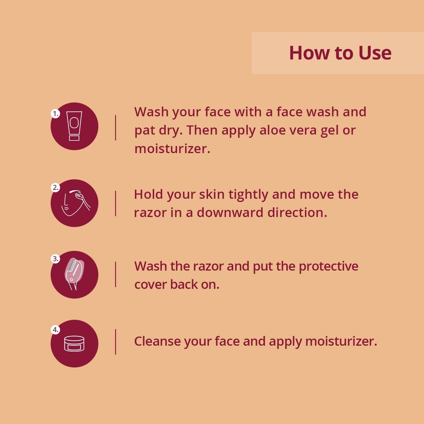 Rasuradora de Cejas Carmesi - Precisión y Sin Dolor - 3 Unidades