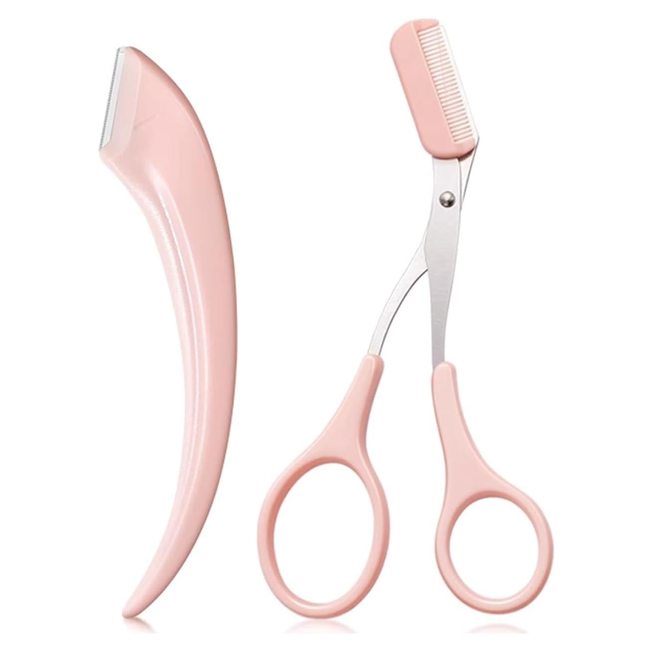 Juego de Recortador de Cejas MSQ Acero Inoxidable 2 Piezas