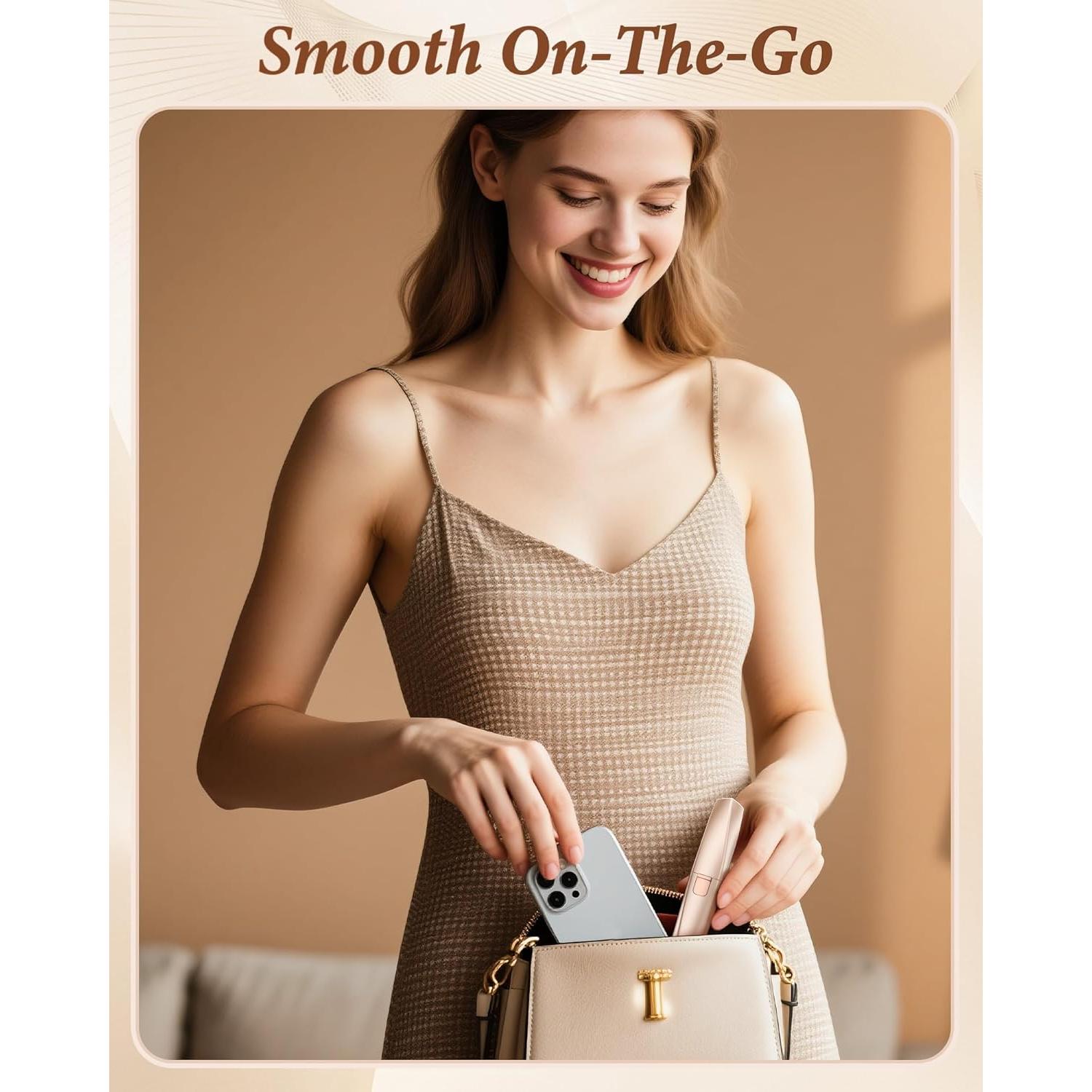 Recortador de Cejas y Vello Facial Bissuuy 2 en 1 Indoloro