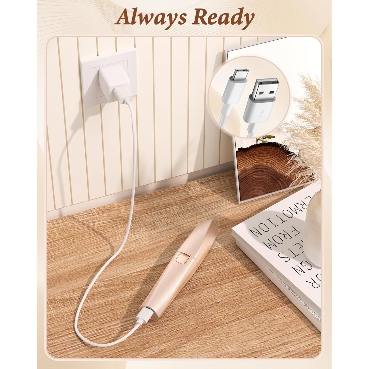 Recortador de Cejas y Vello Facial Bissuuy 2 en 1 Indoloro