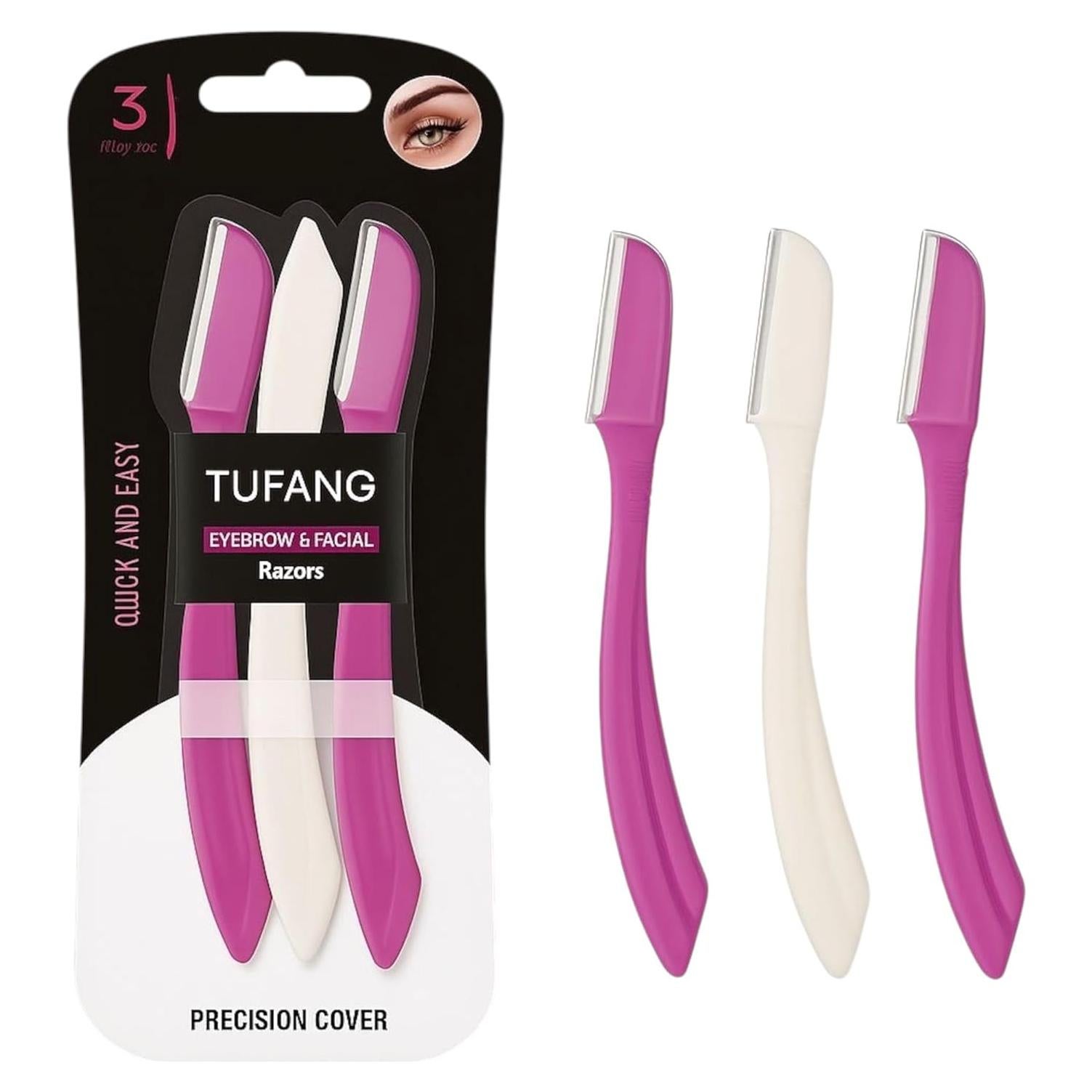 Afeitadoras Faciales Tufang 3pcs para Mujeres - Cuchillas Inox