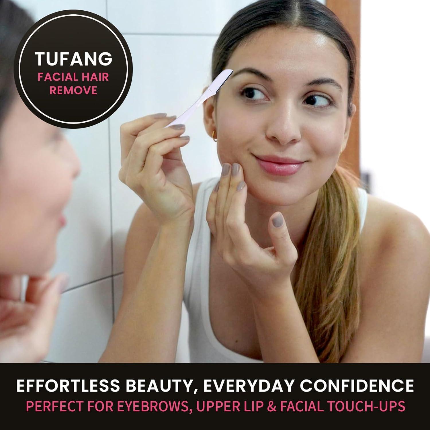 Afeitadoras Faciales Tufang 3pcs para Mujeres - Cuchillas Inox