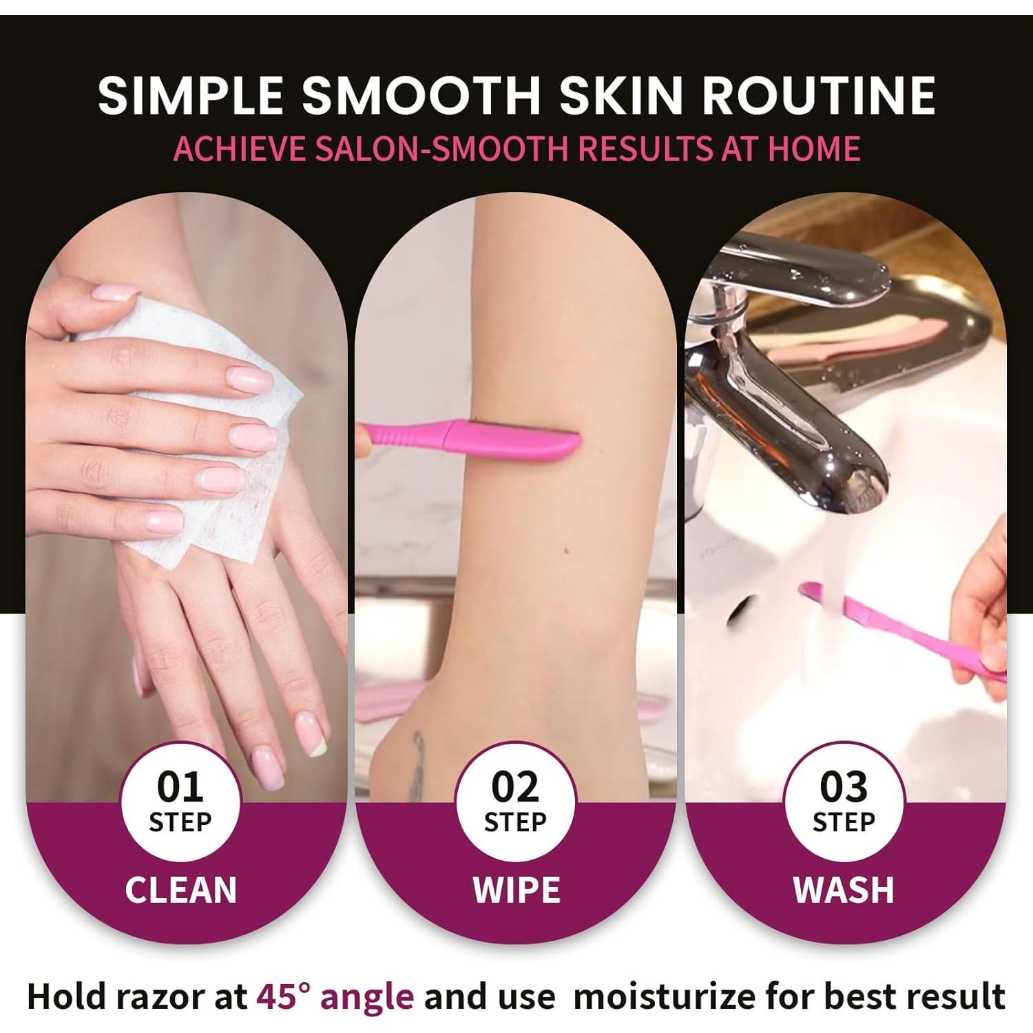 Afeitadoras Faciales Tufang 3pcs para Mujeres - Cuchillas Inox