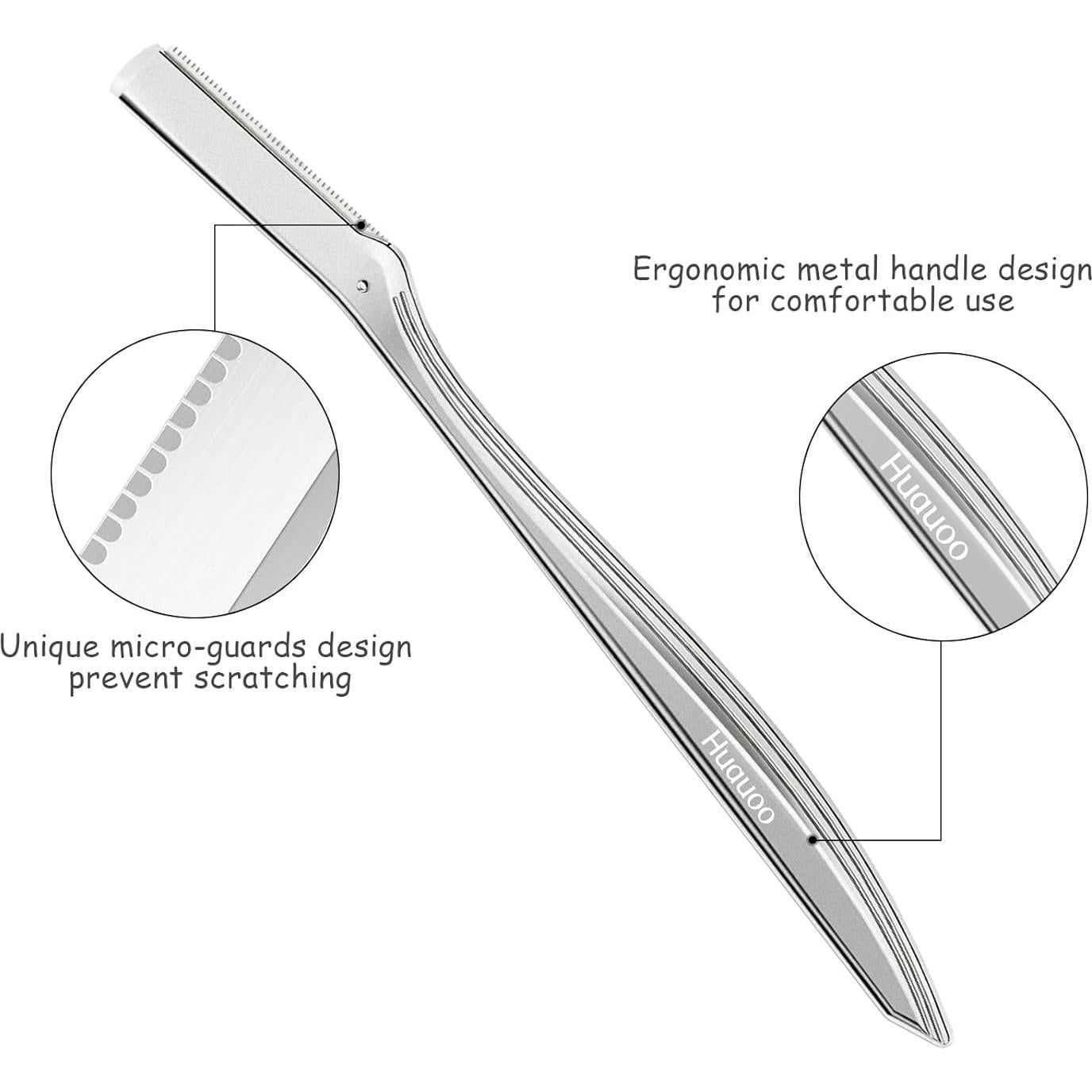 Rasuradora Dermaplane HUAUOO para Mujeres con 6 Cuchillas