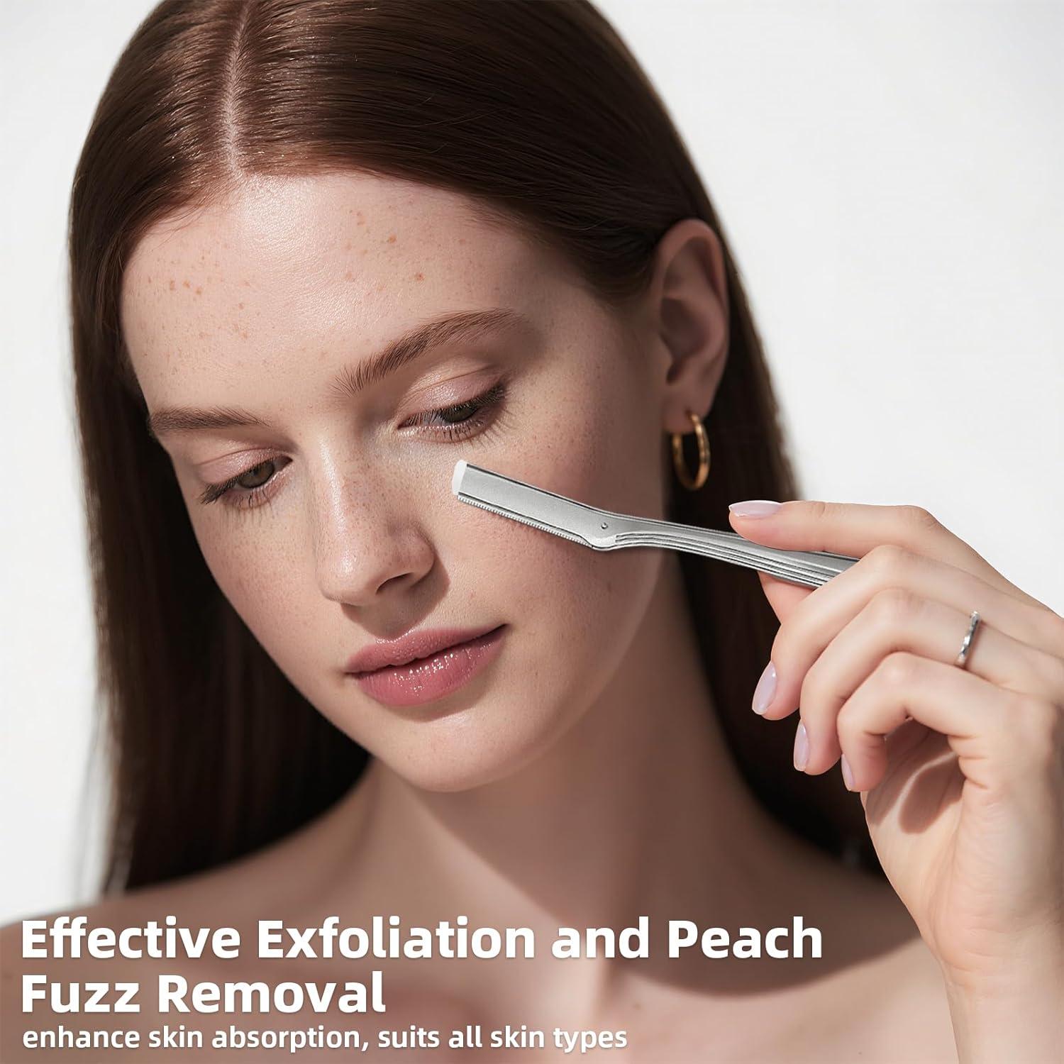 Rasuradora Dermaplane HUAUOO para Mujeres con 6 Cuchillas