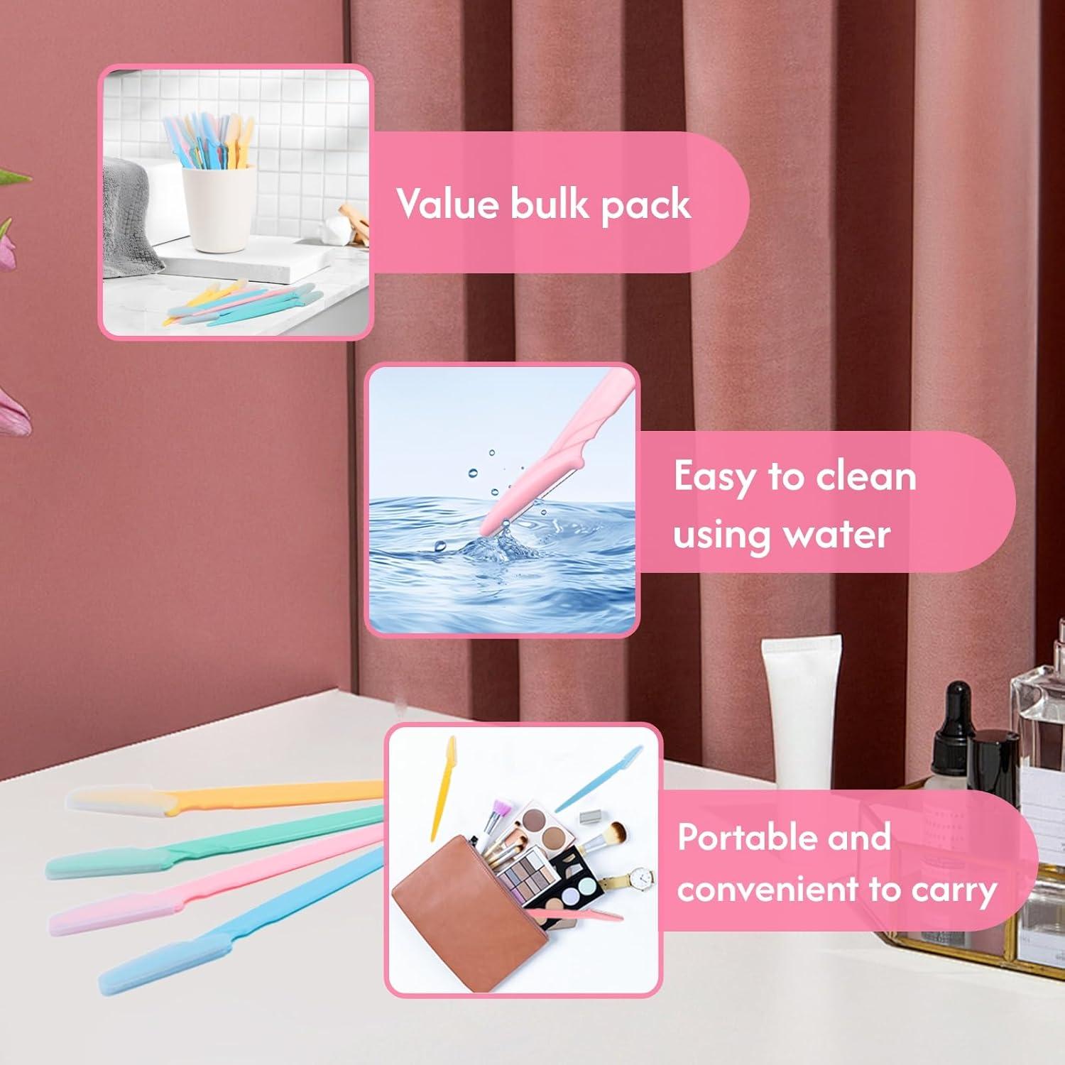 72 Cuchillas de Cejas y Facial Phafaloop - Dermaplaning Seguro