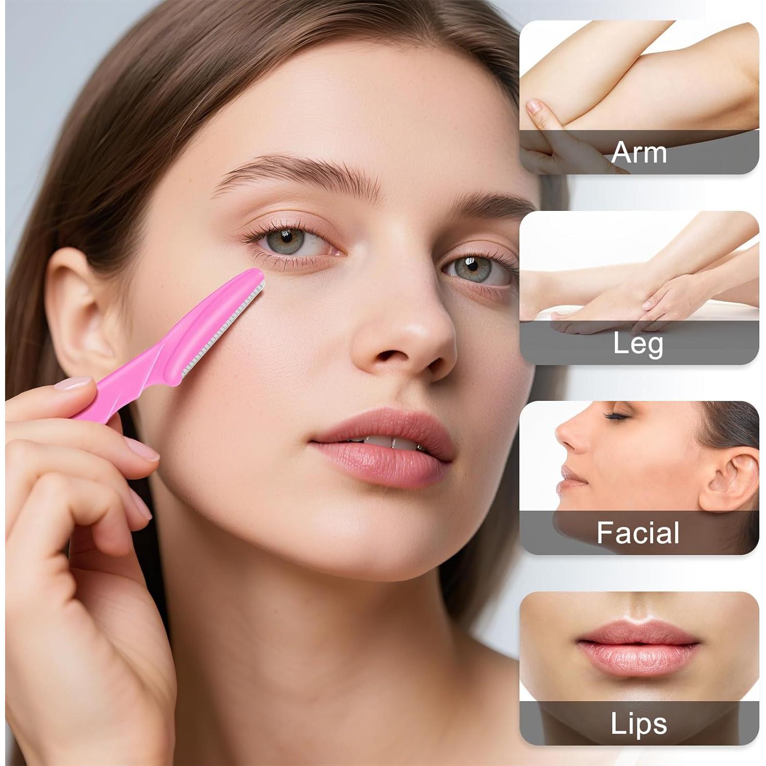 Juego de 30 Navajas de Cejas JHZMCRX Multicolor para Vello Facial