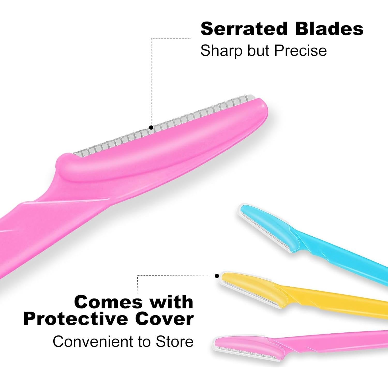 Juego de 30 Navajas de Cejas JHZMCRX Multicolor para Vello Facial