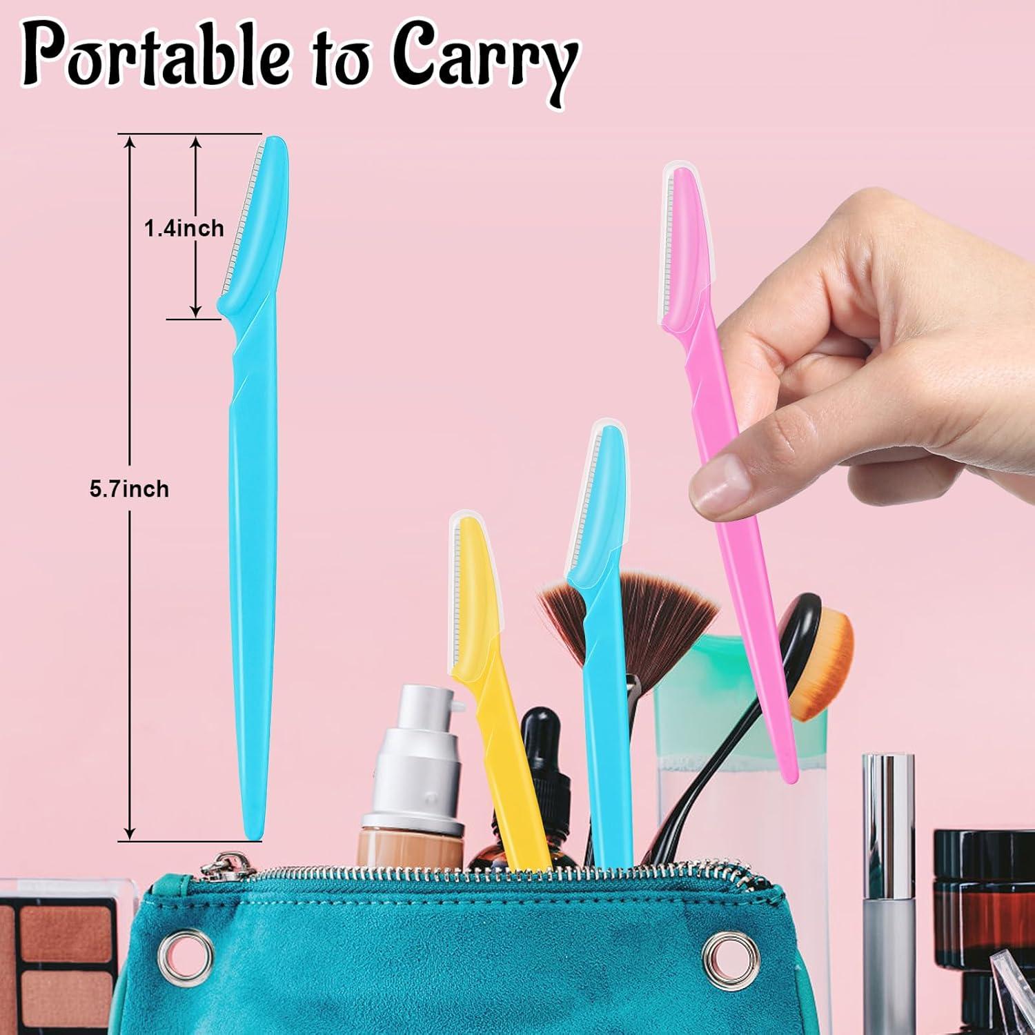 Juego de 30 Navajas de Cejas JHZMCRX Multicolor para Vello Facial