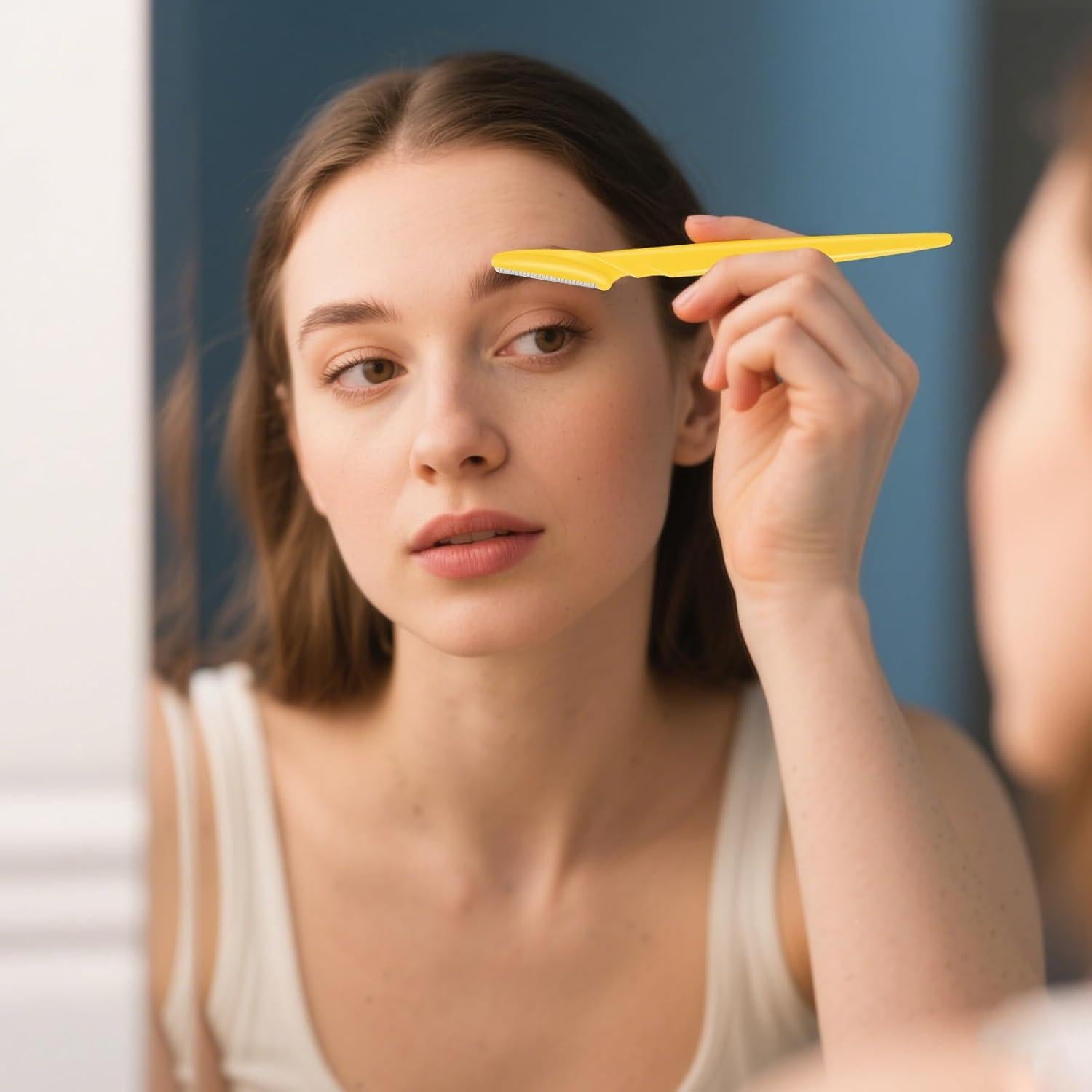 Juego de 30 Navajas de Cejas JHZMCRX Multicolor para Vello Facial