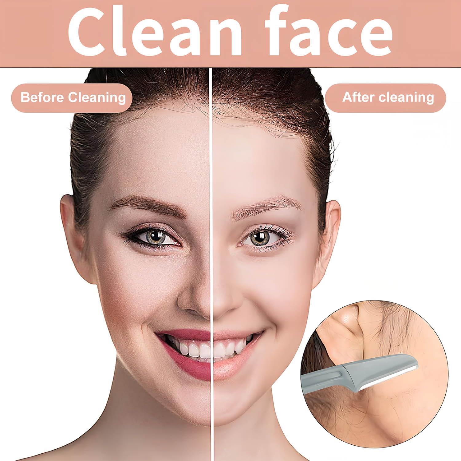 Kit de Dermaplaning Qiifaiikooii - 3 Navajas Faciales Piel Sensible