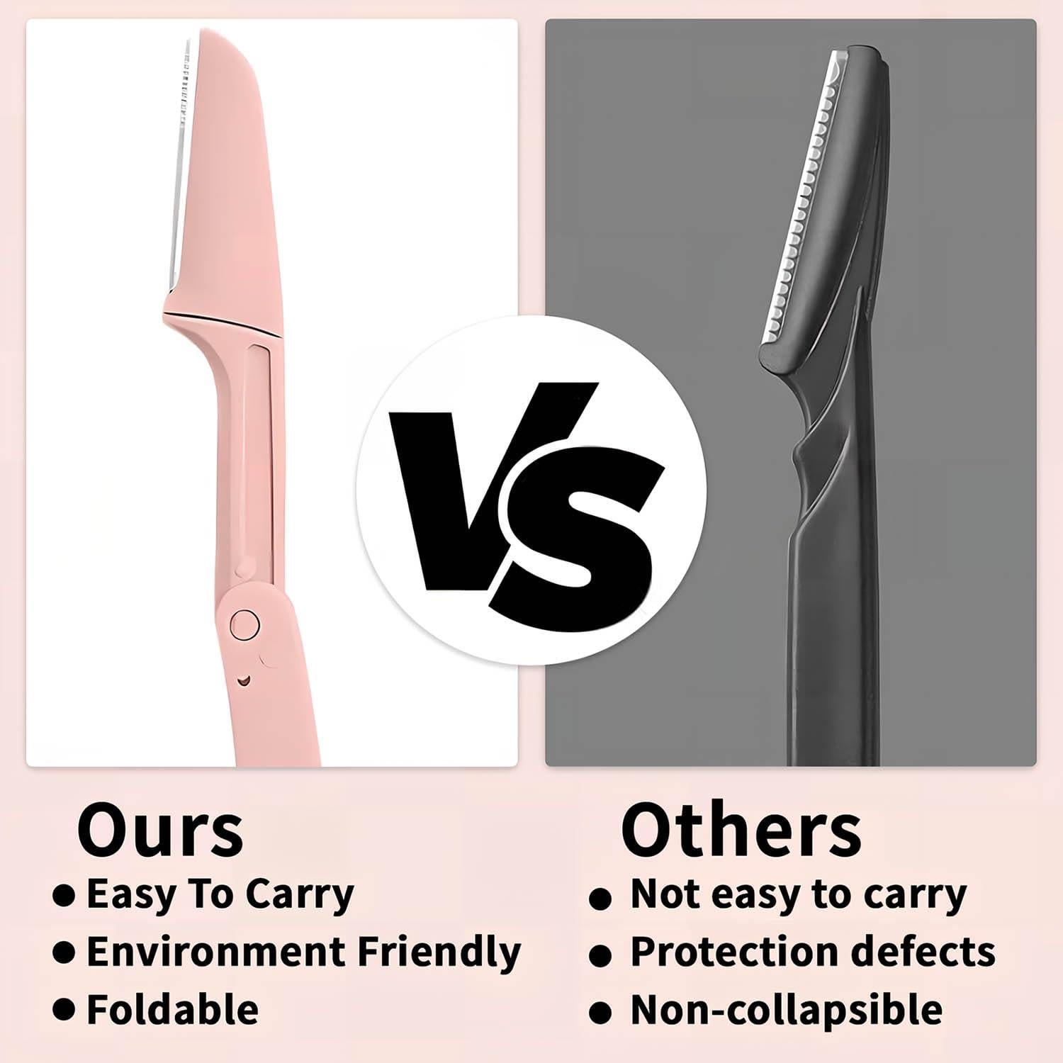 Kit de Dermaplaning Qiifaiikooii - 3 Navajas Faciales Piel Sensible