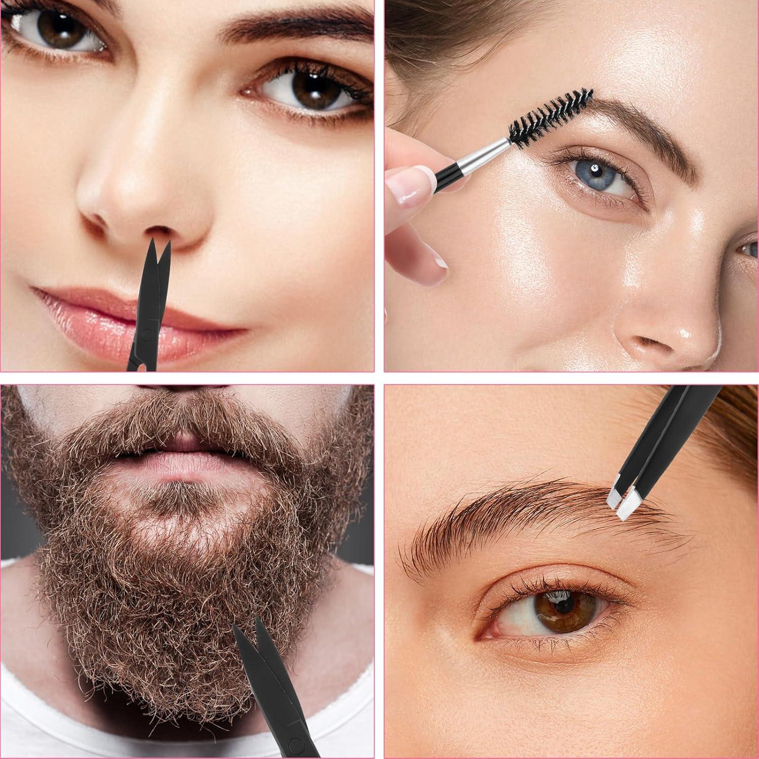 Set de Cuidado de Cejas 5 en 1 Qulkws - Tijeras, Pinzas, Peine