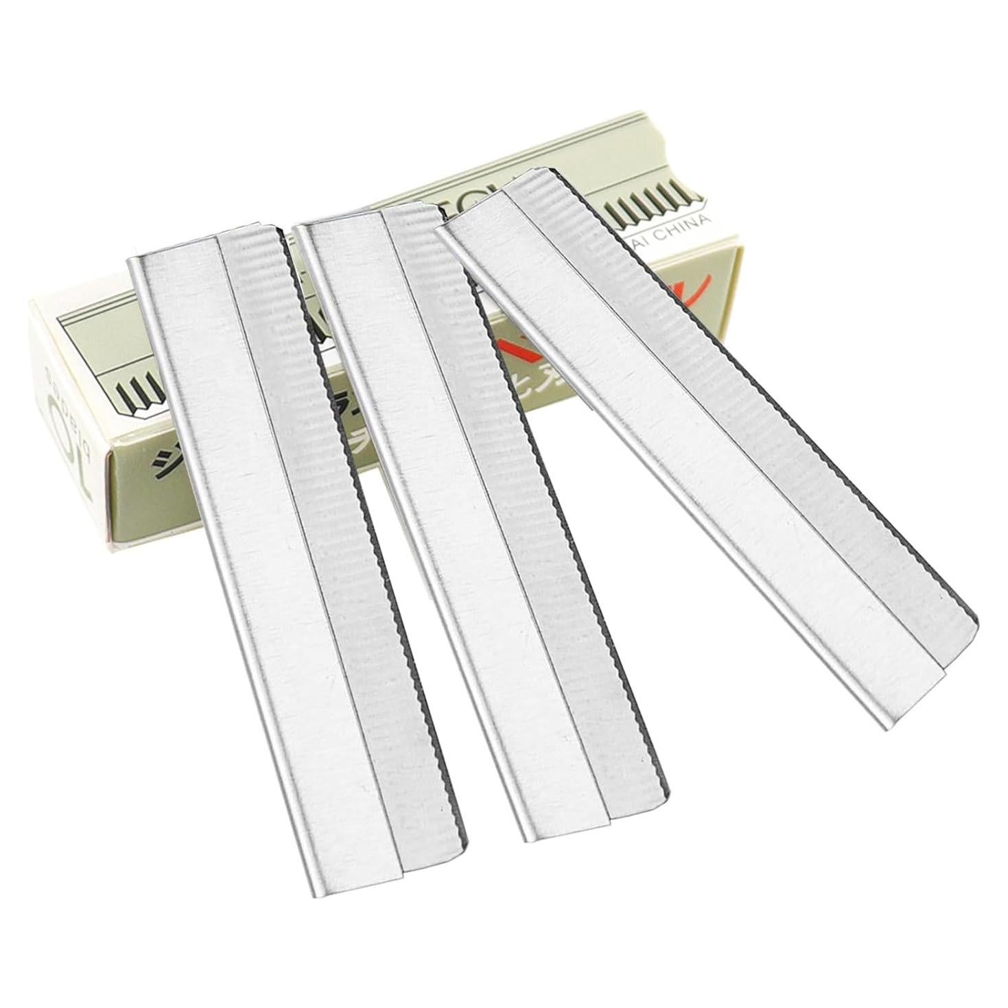 50 Cuchillas de Afeitar de Acero Inoxidable Dealglad