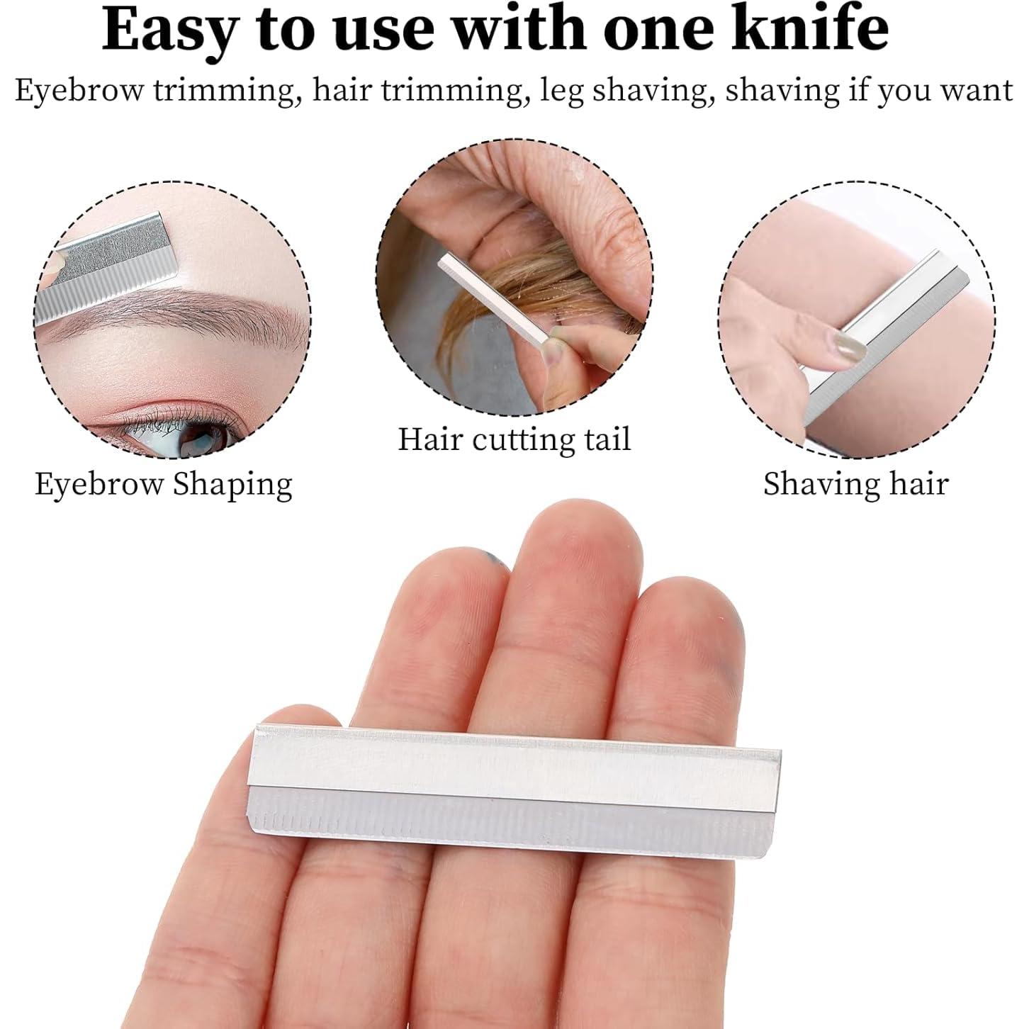 50 Cuchillas de Afeitar de Acero Inoxidable Dealglad