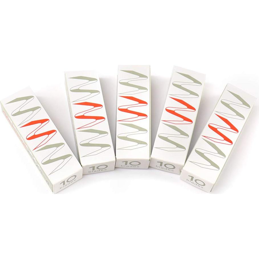 50 Cuchillas de Afeitar de Acero Inoxidable Dealglad