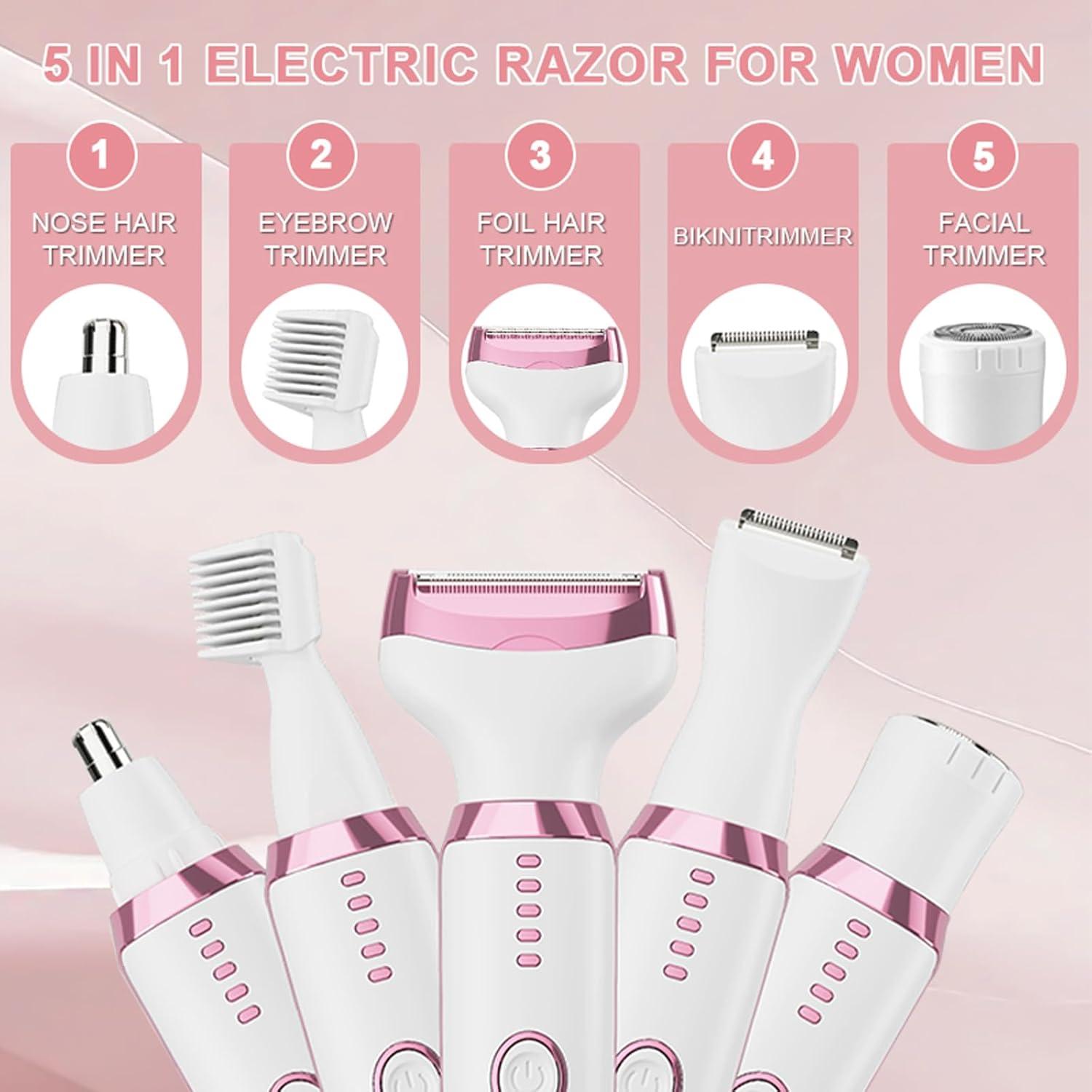 Afeitadora eléctrica 5 en 1 SIDHGN para mujeres - Indolora