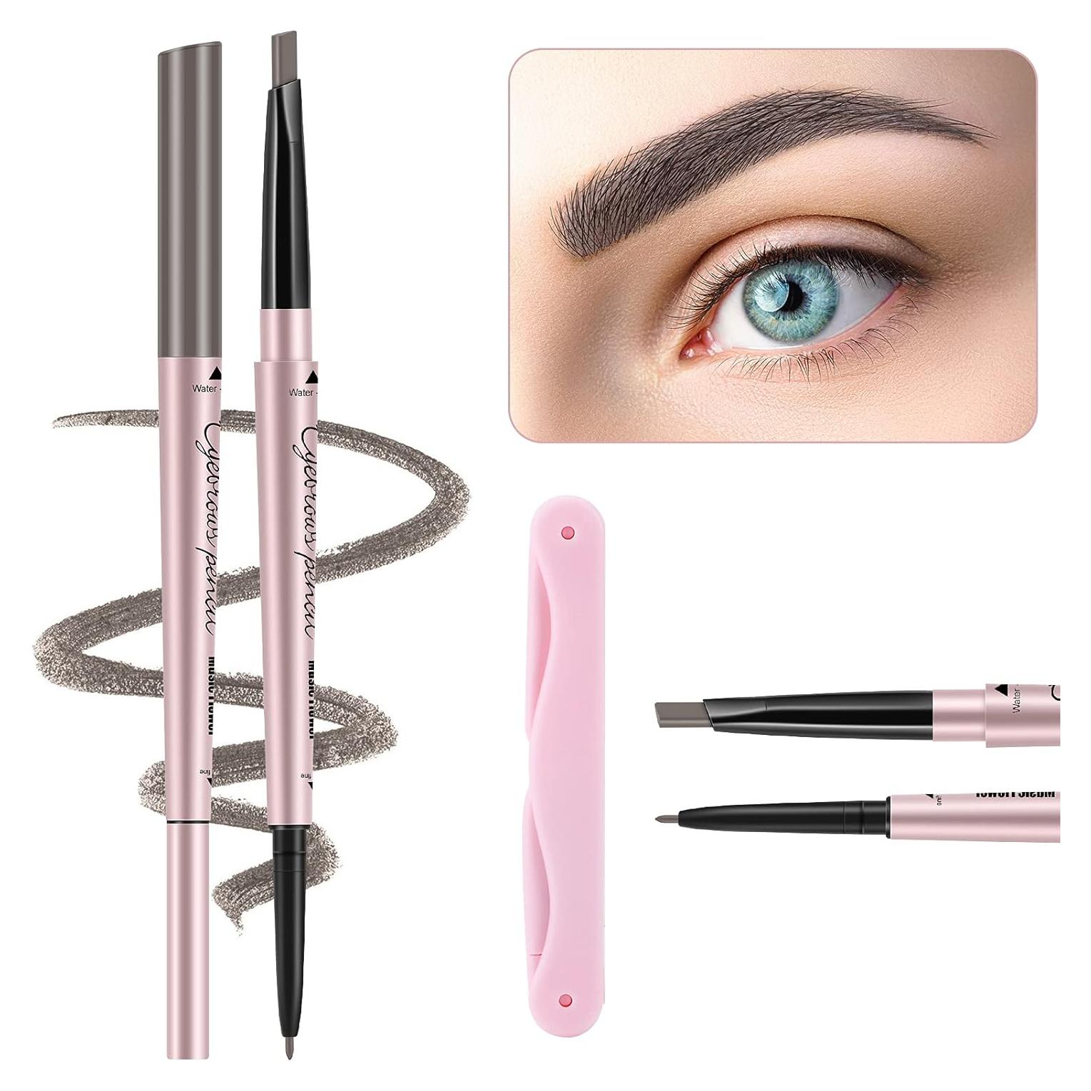 Kit de lápiz de cejas TurritopsisD 2 en 1 a prueba de agua