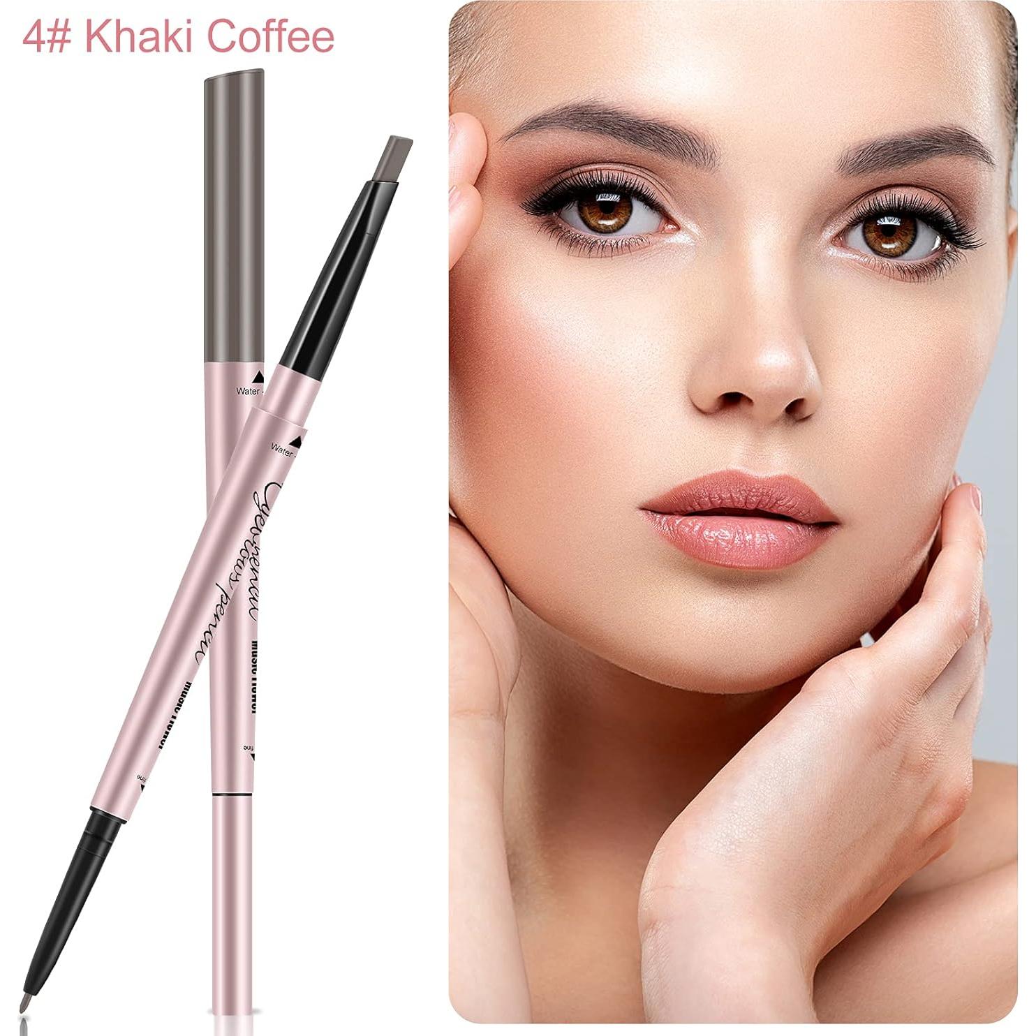 Kit de lápiz de cejas TurritopsisD 2 en 1 a prueba de agua