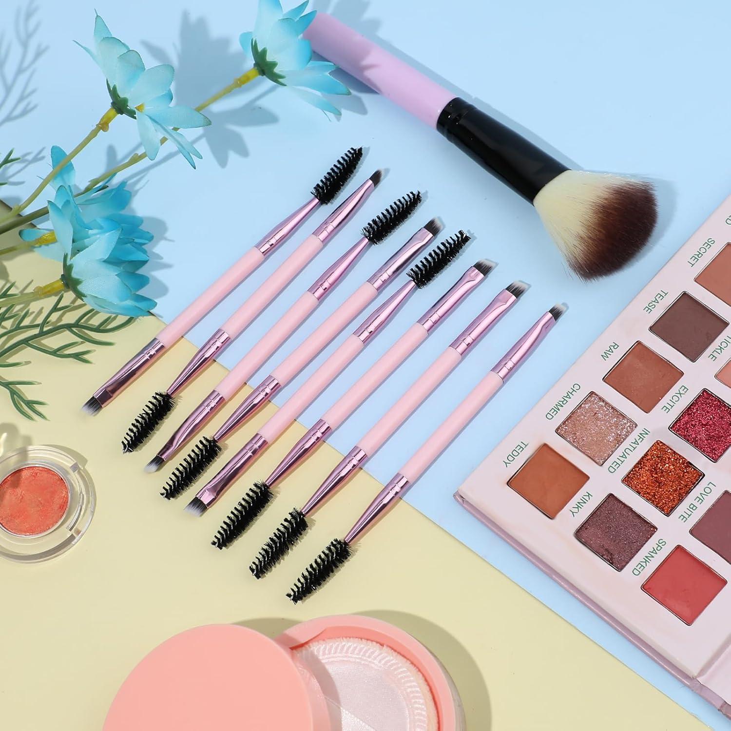 Set de 6 Cepillos de Cejas Angulados Giantree - Doble Cabeza