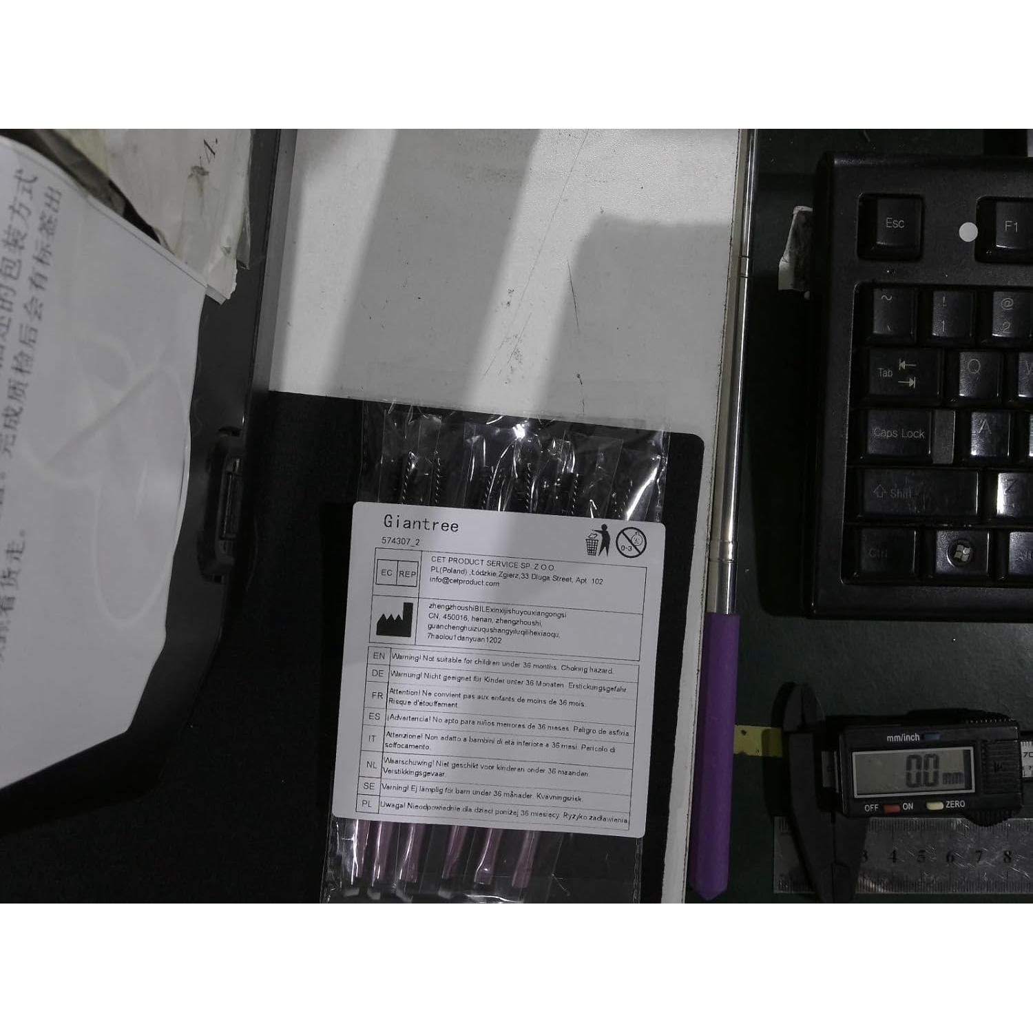 Set de 6 Cepillos de Cejas Angulados Giantree - Doble Cabeza