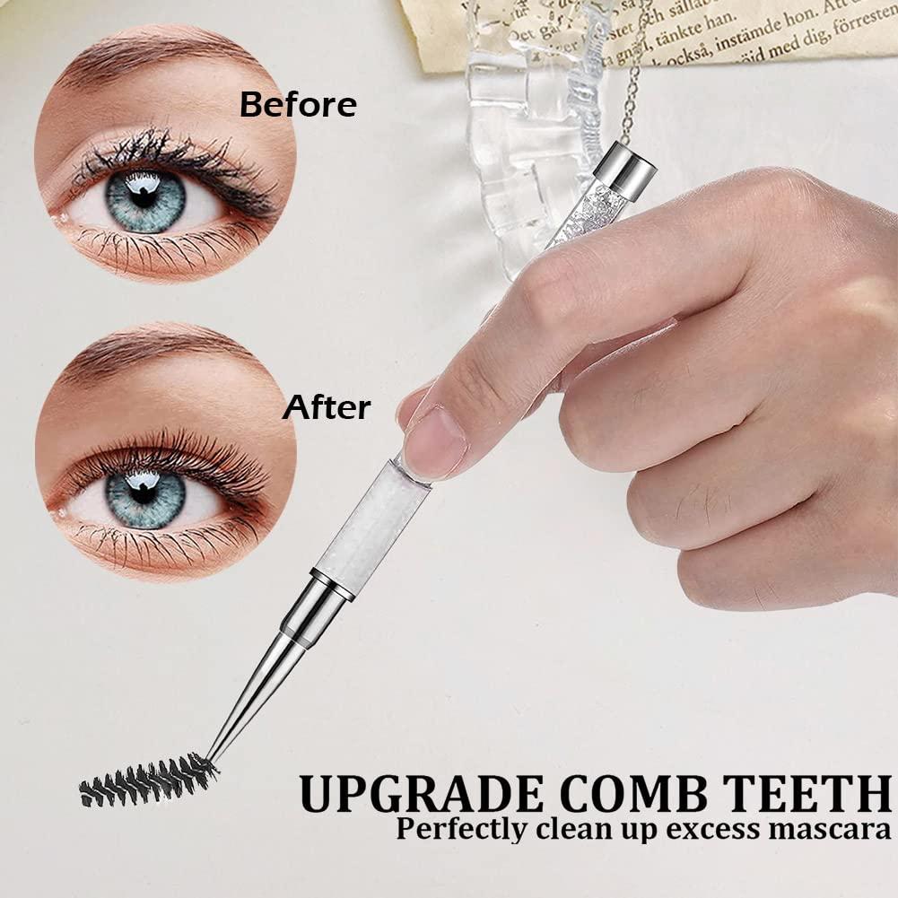 Brocha de Máscara SkyPia con Tapa - Accesorio de Maquillaje Blanco