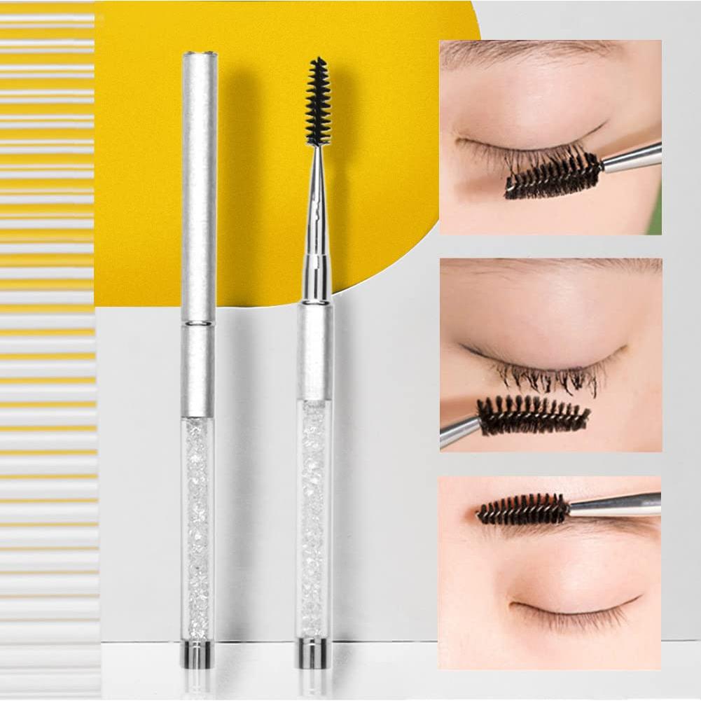 Brocha de Máscara SkyPia con Tapa - Accesorio de Maquillaje Blanco