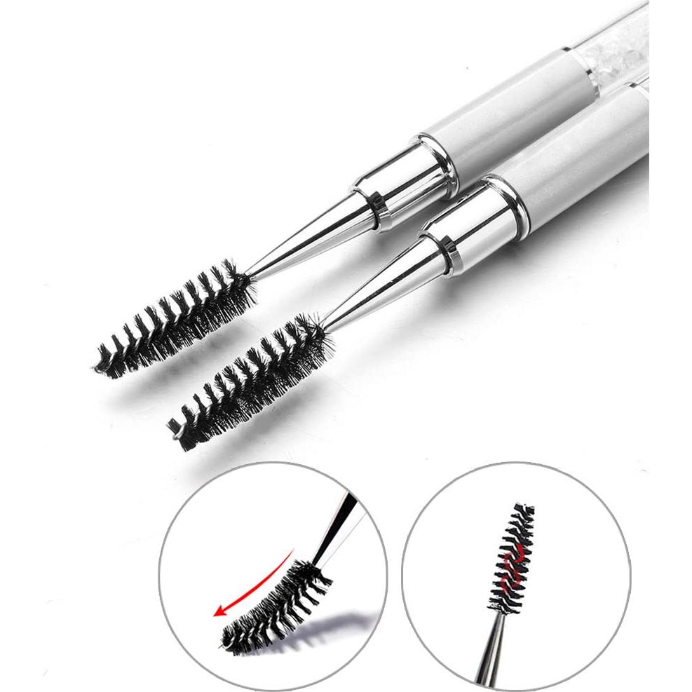 Brocha de Máscara SkyPia con Tapa - Accesorio de Maquillaje Blanco