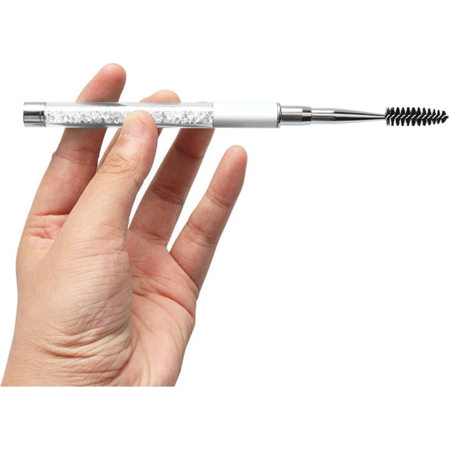 Brocha de Máscara SkyPia con Tapa - Accesorio de Maquillaje Blanco