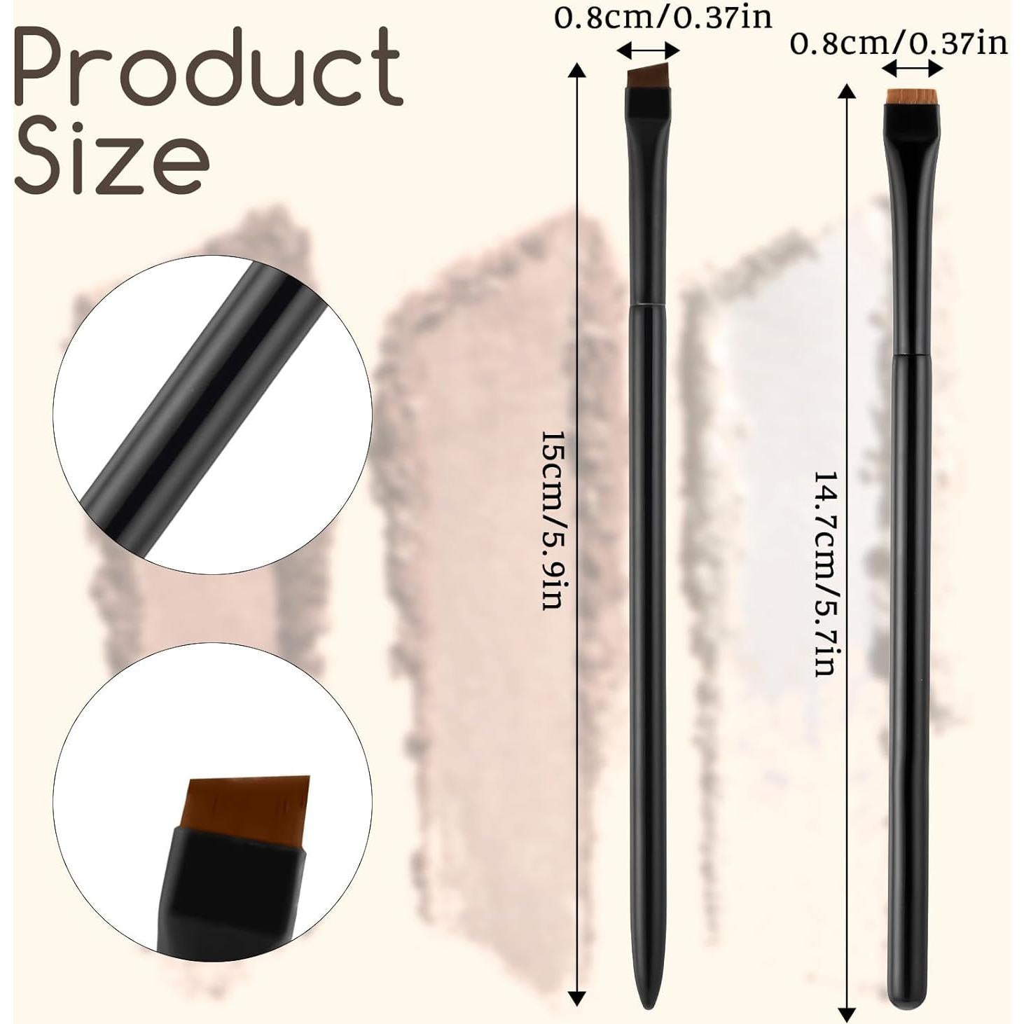 Juego de Brochas para Cejas Alrhso 4 Piezas Cerdas Ultra Finas