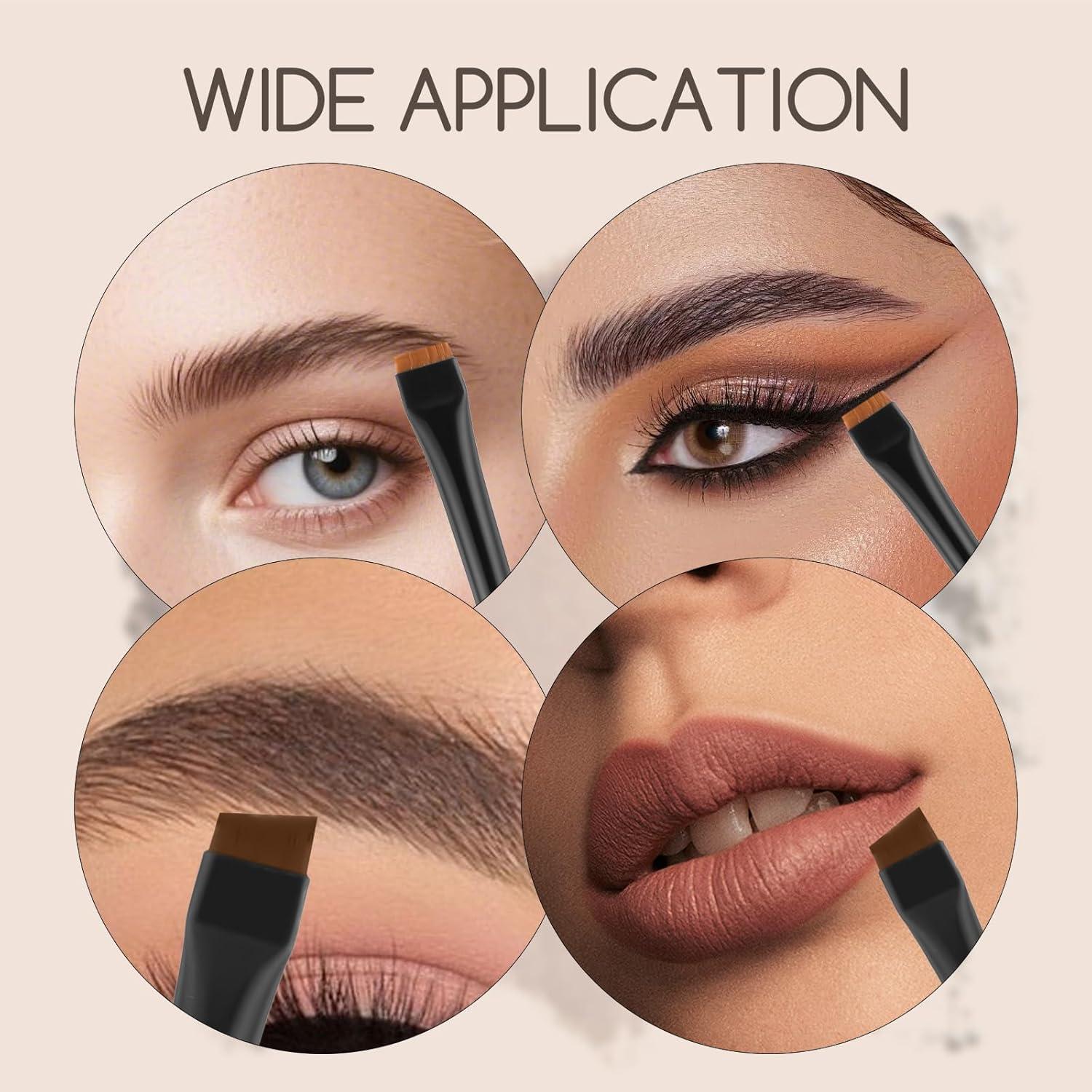 Juego de Brochas para Cejas Alrhso 4 Piezas Cerdas Ultra Finas