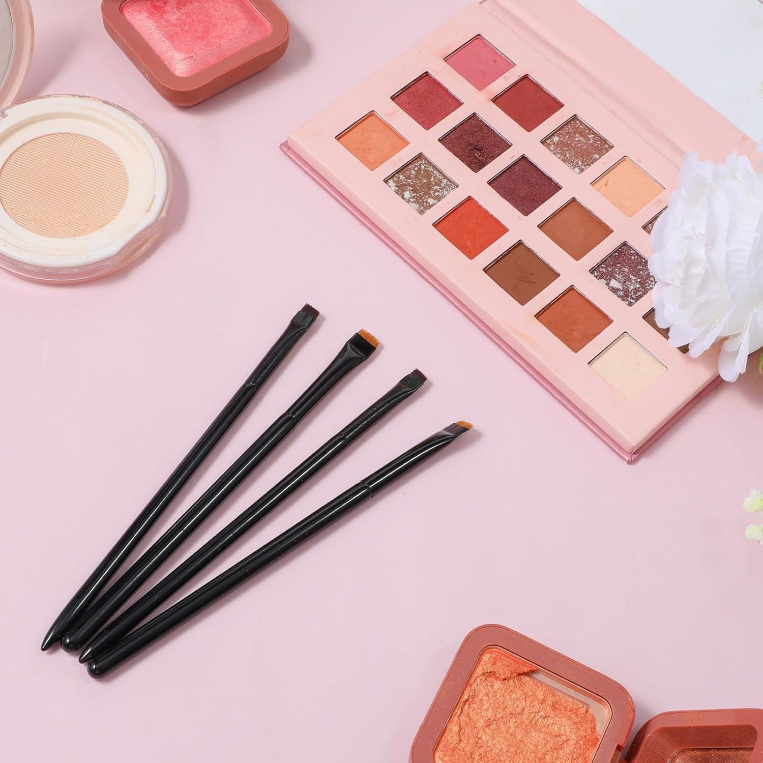 Juego de Brochas para Cejas Alrhso 4 Piezas Cerdas Ultra Finas