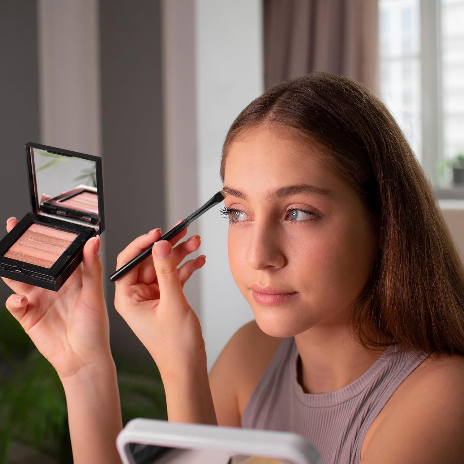 Juego de Brochas para Cejas Alrhso 4 Piezas Cerdas Ultra Finas