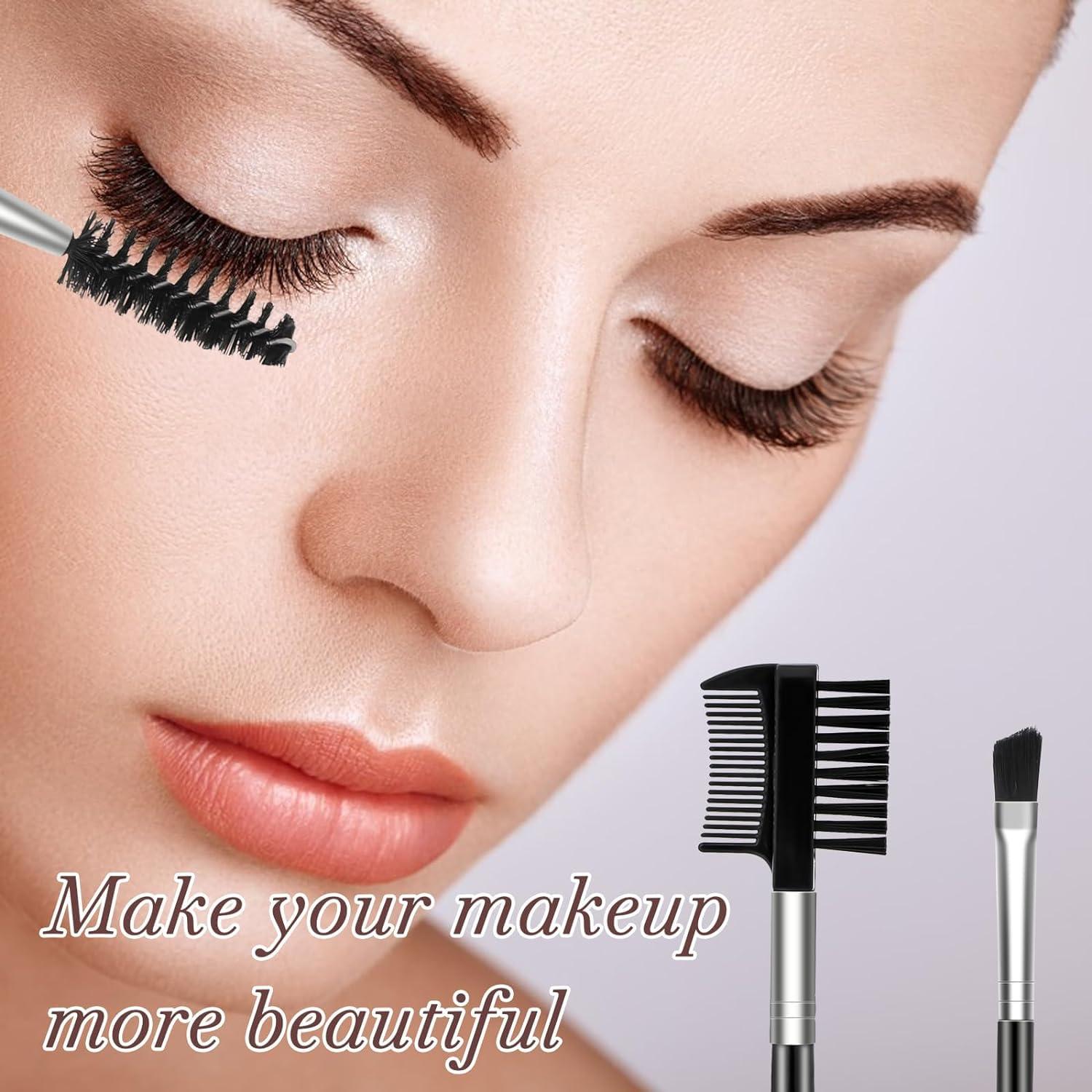 Set de 2 Cepillos de Cejas y Pestañas Qiifaiikooii