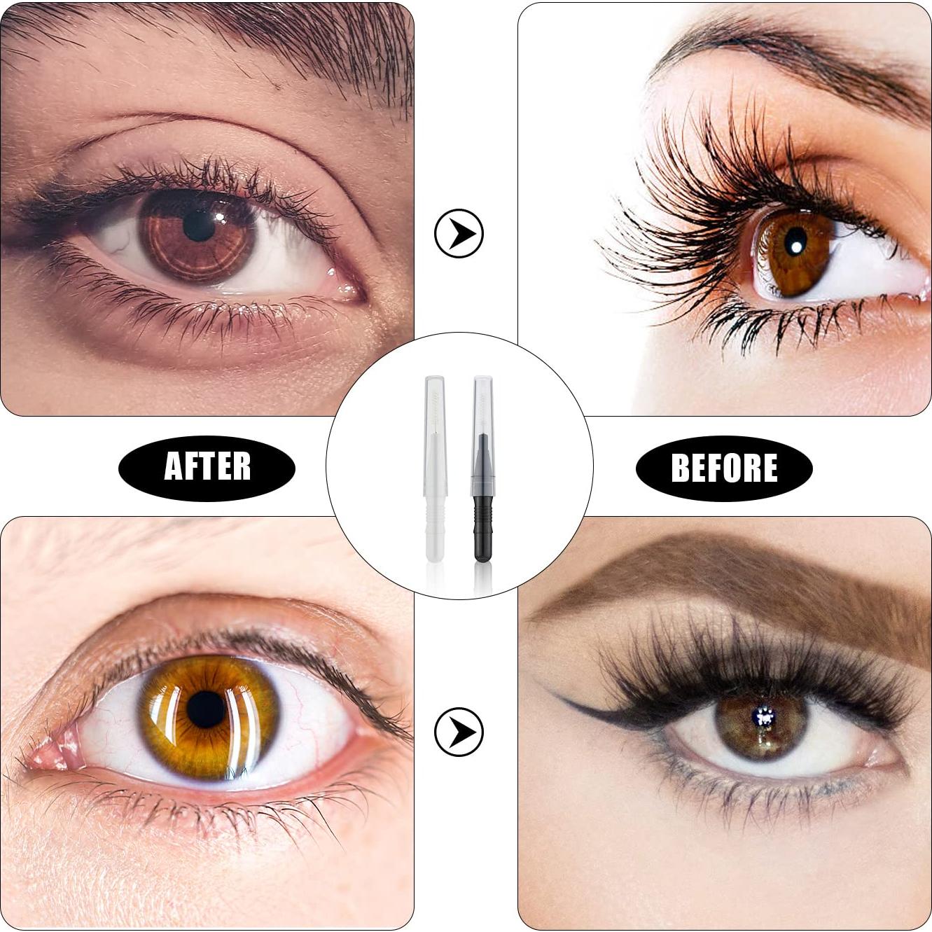 20 Cepillos Micro para Cejas y Pestañas LUTER - Con Tapa