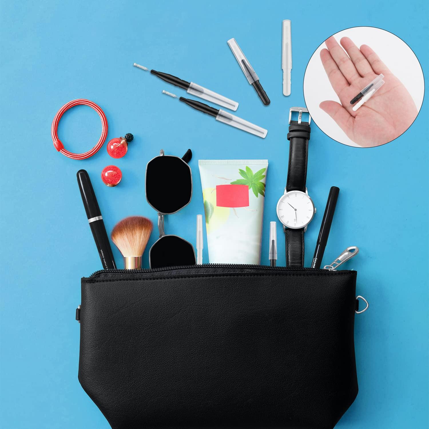 20 Cepillos Micro para Cejas y Pestañas LUTER - Con Tapa