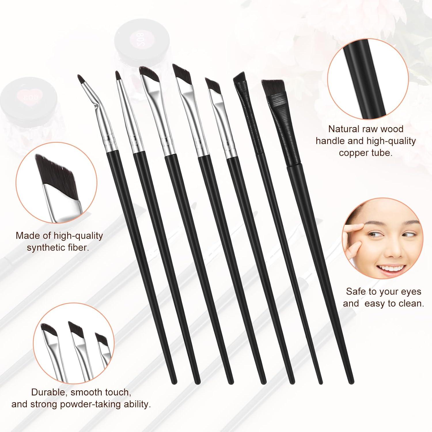 Juego de 7 Pinceles de Delineador y Cejas SynHHergyx