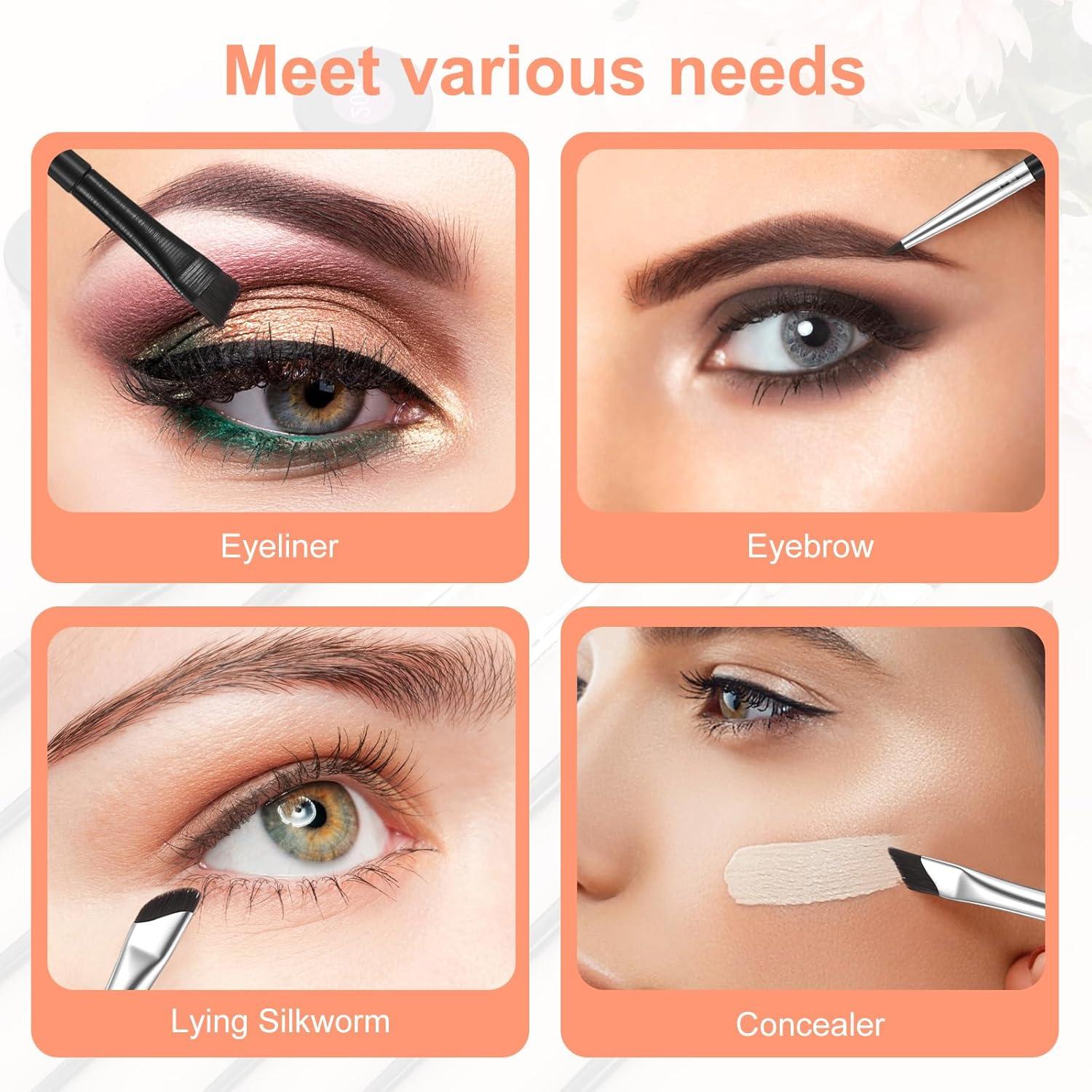 Juego de 7 Pinceles de Delineador y Cejas SynHHergyx