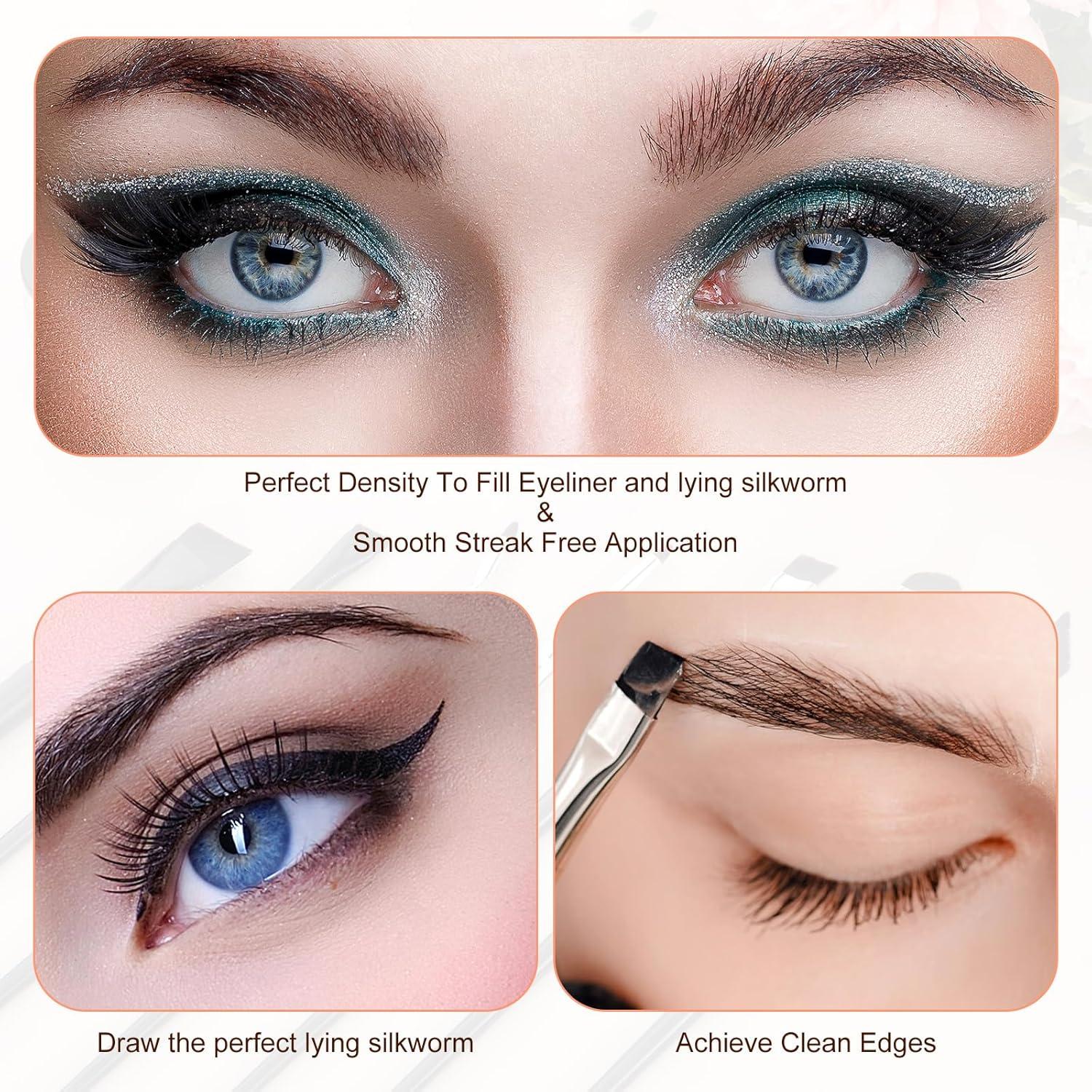 Juego de 7 Pinceles de Delineador y Cejas SynHHergyx