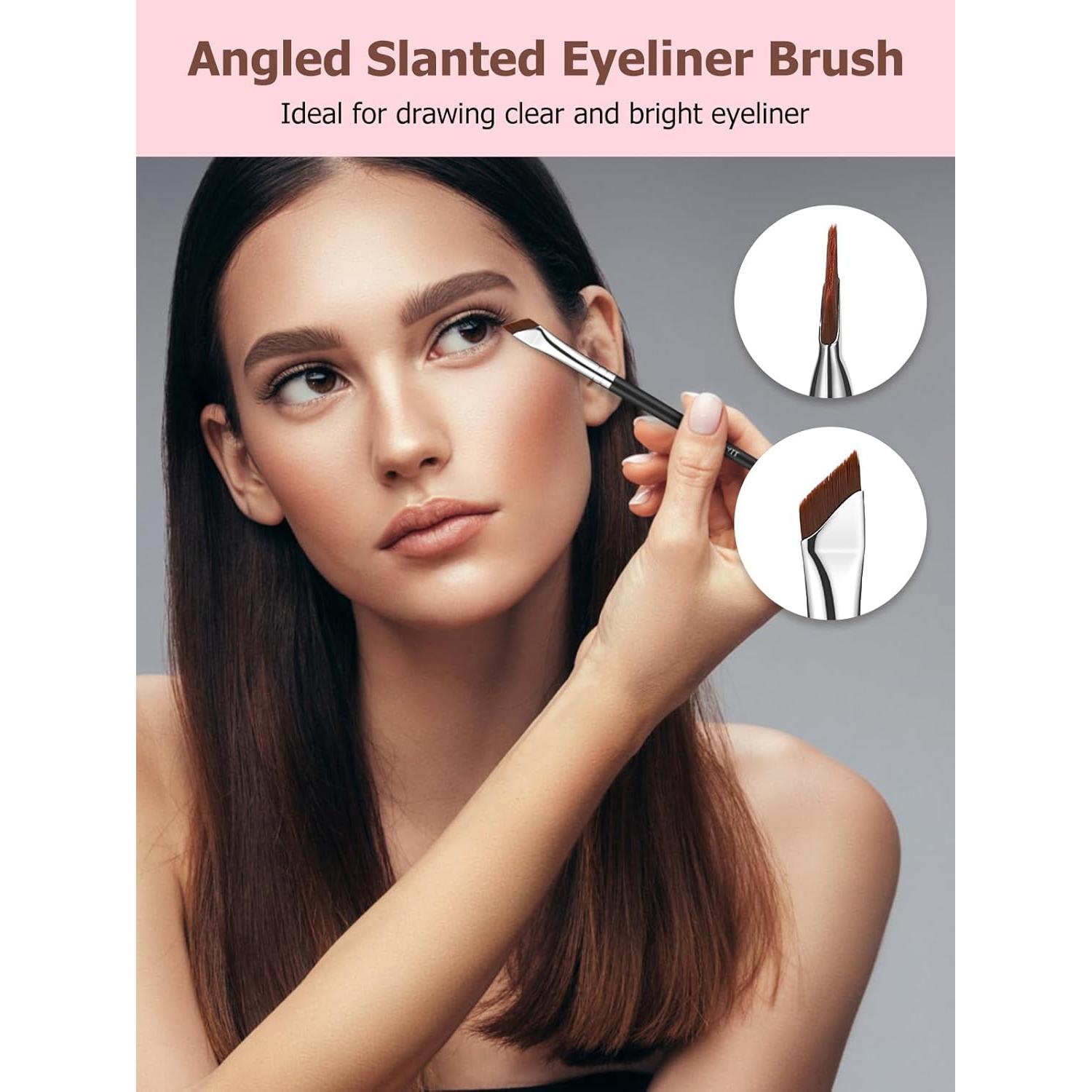 Juego de Pinceles de Delineador TEOYALL - 4 Piezas, Punta Fina