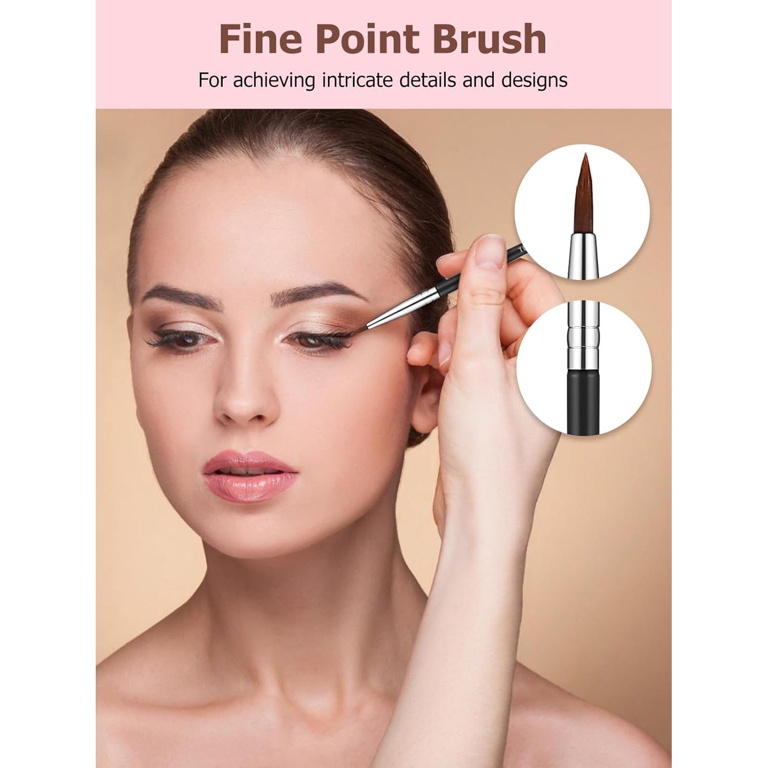 Juego de Pinceles de Delineador TEOYALL - 4 Piezas, Punta Fina