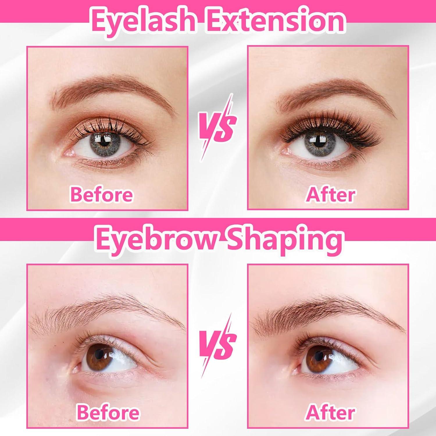 Juego de Brochas Micro para Cejas y Pestañas MAYEEN 50Pcs