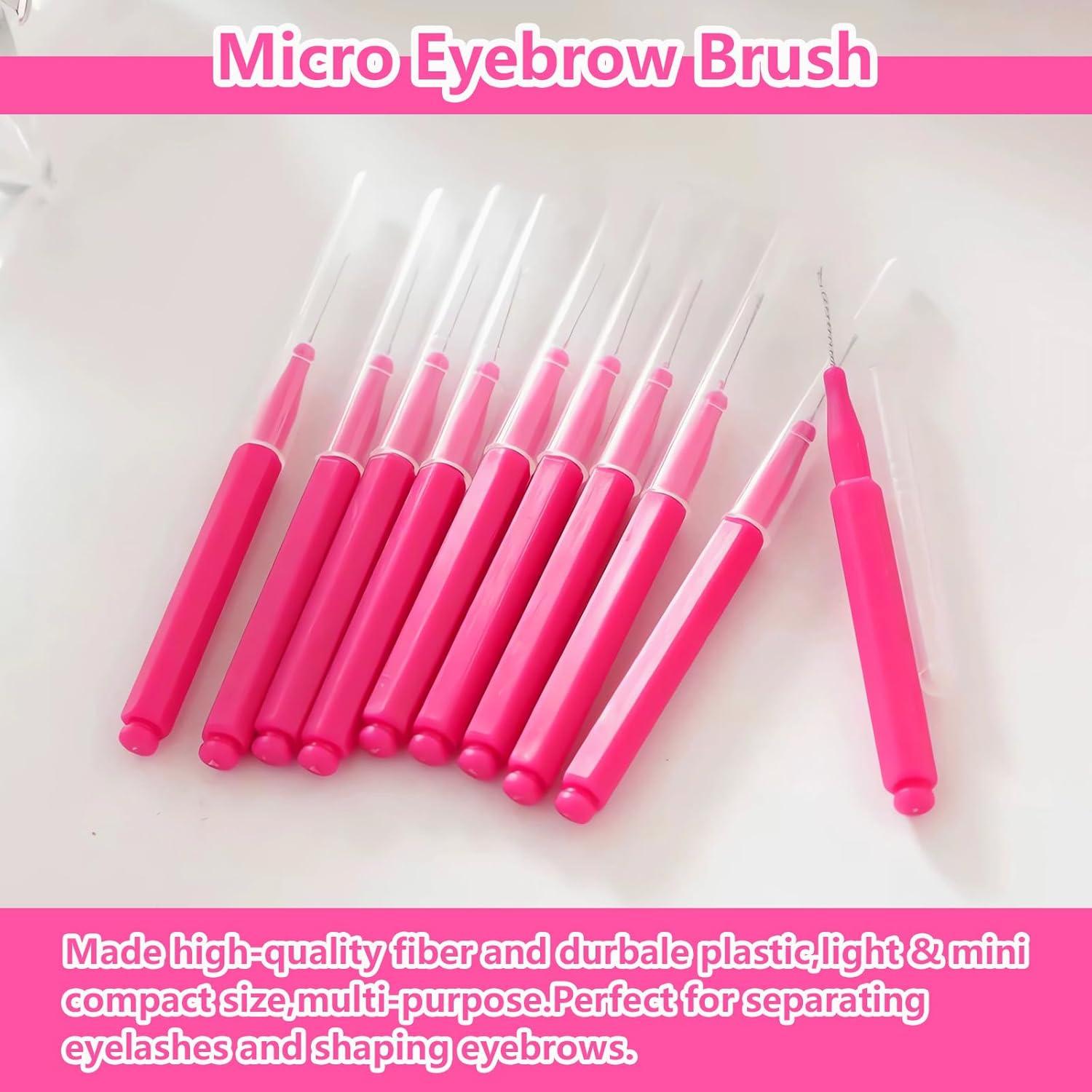 Juego de Brochas Micro para Cejas y Pestañas MAYEEN 50Pcs
