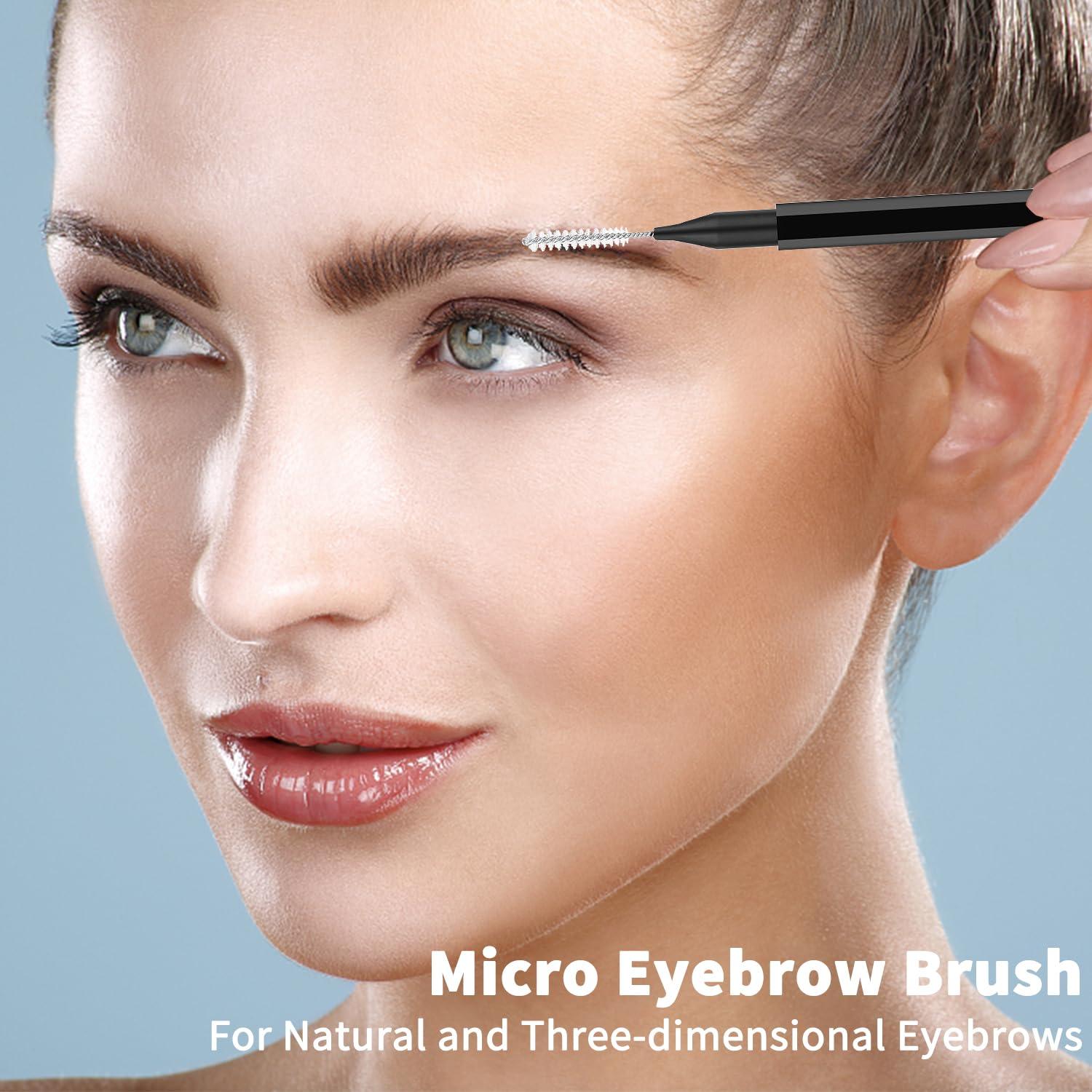 20 Cepillos Spoolie para Cejas y Pestañas DWNDN - Negro