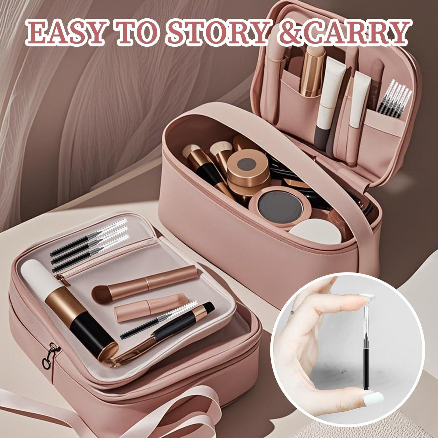 20 Cepillos Spoolie para Cejas y Pestañas DWNDN - Negro