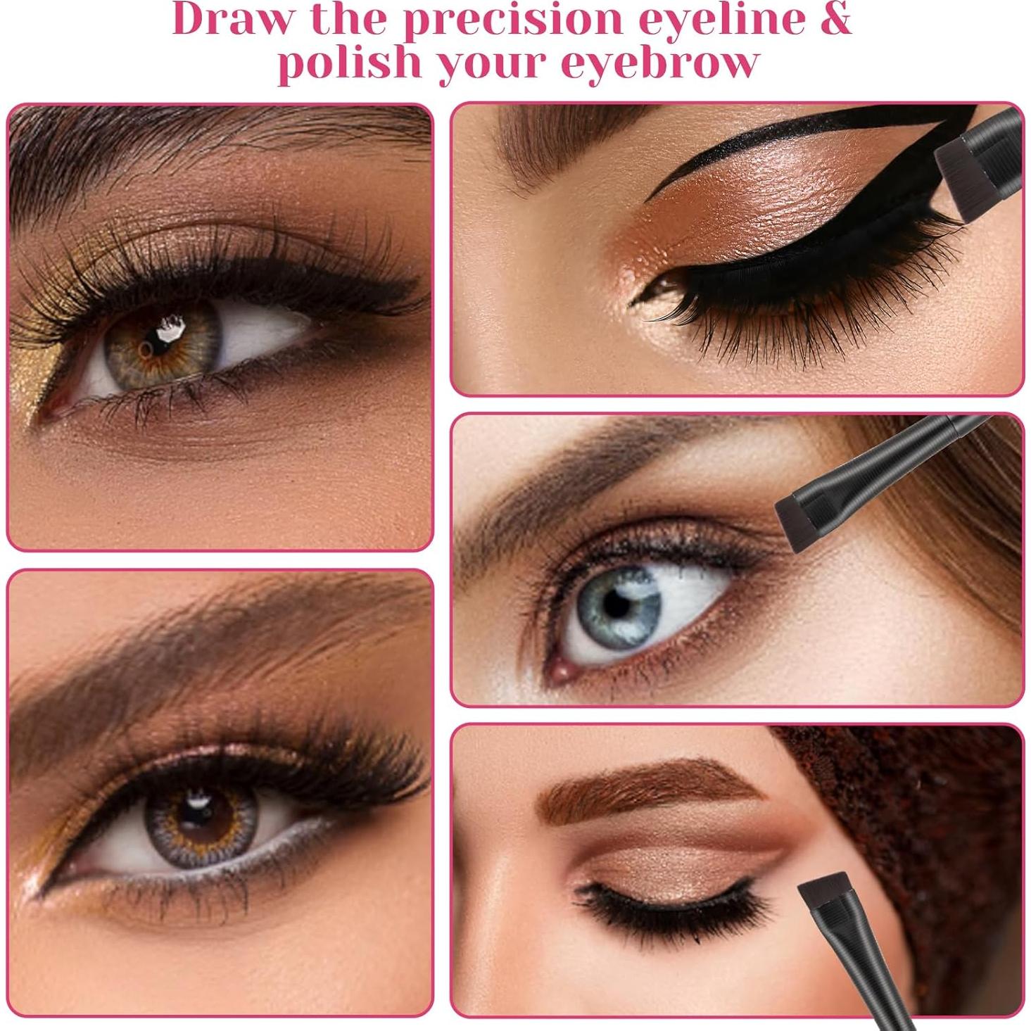 Set de 5 Pinceles Delgados para Delineador Alrhso - Precisión