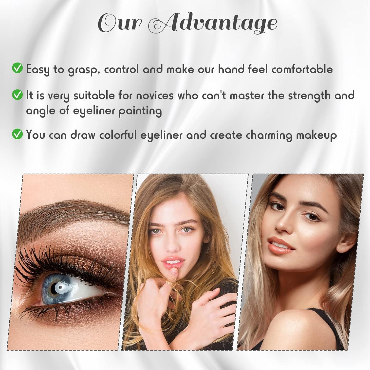 Brochas de Delineador de Ojos y Cejas Maitys 12 Piezas - Negro